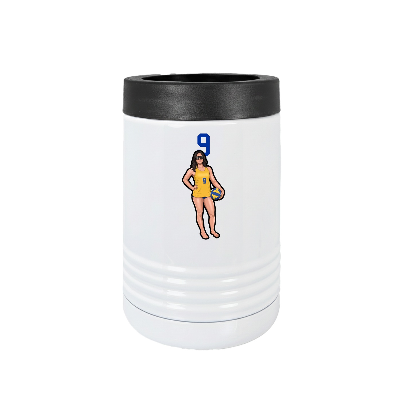 Beverage Holder — Number Top in White
