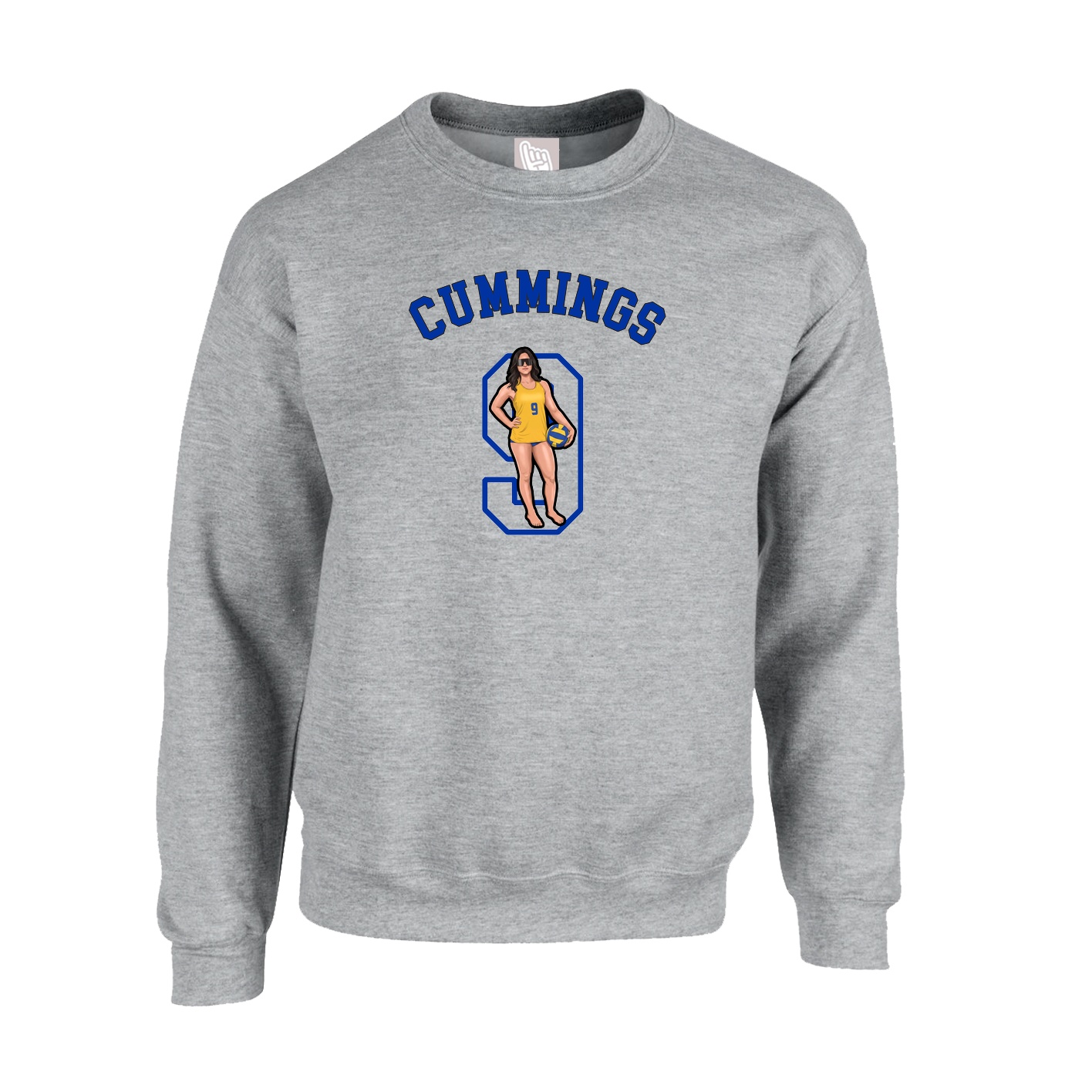 Fleece Crew — Shirsey Arch in Grey