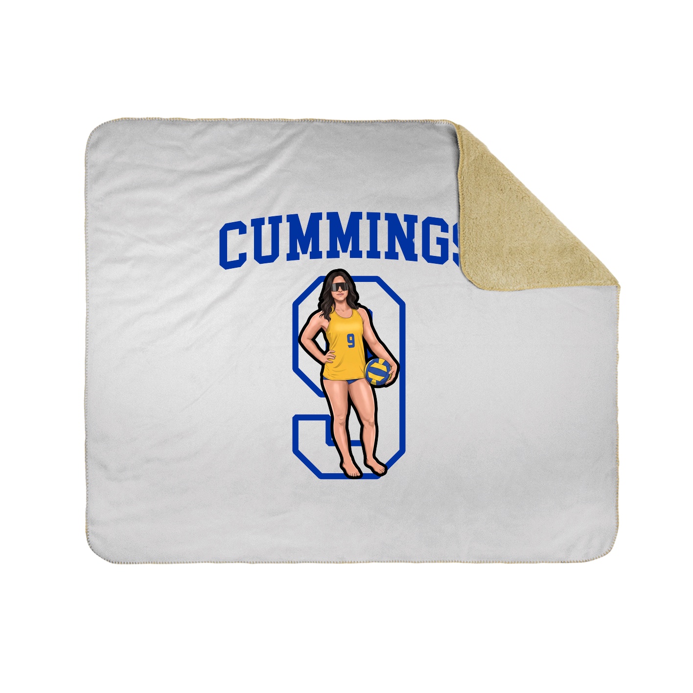 Throw Blanket — Shirsey in White