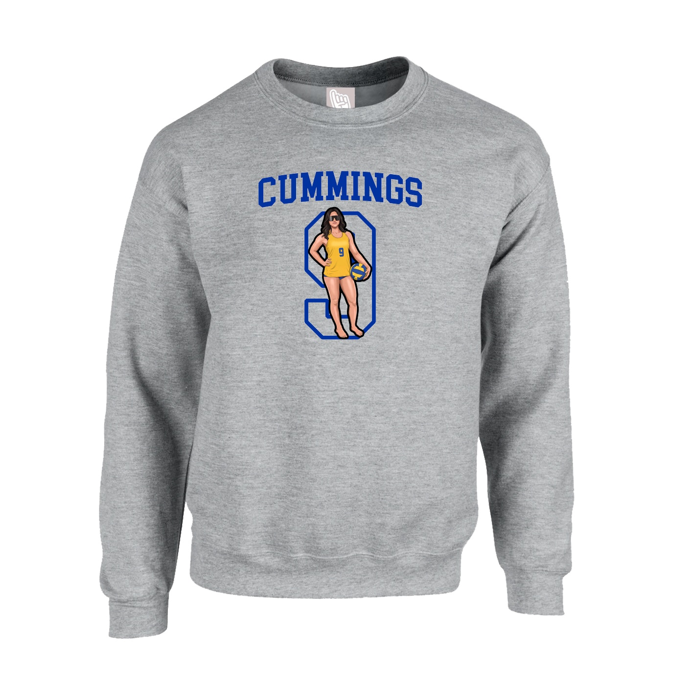 Fleece Crew — Shirsey in Grey