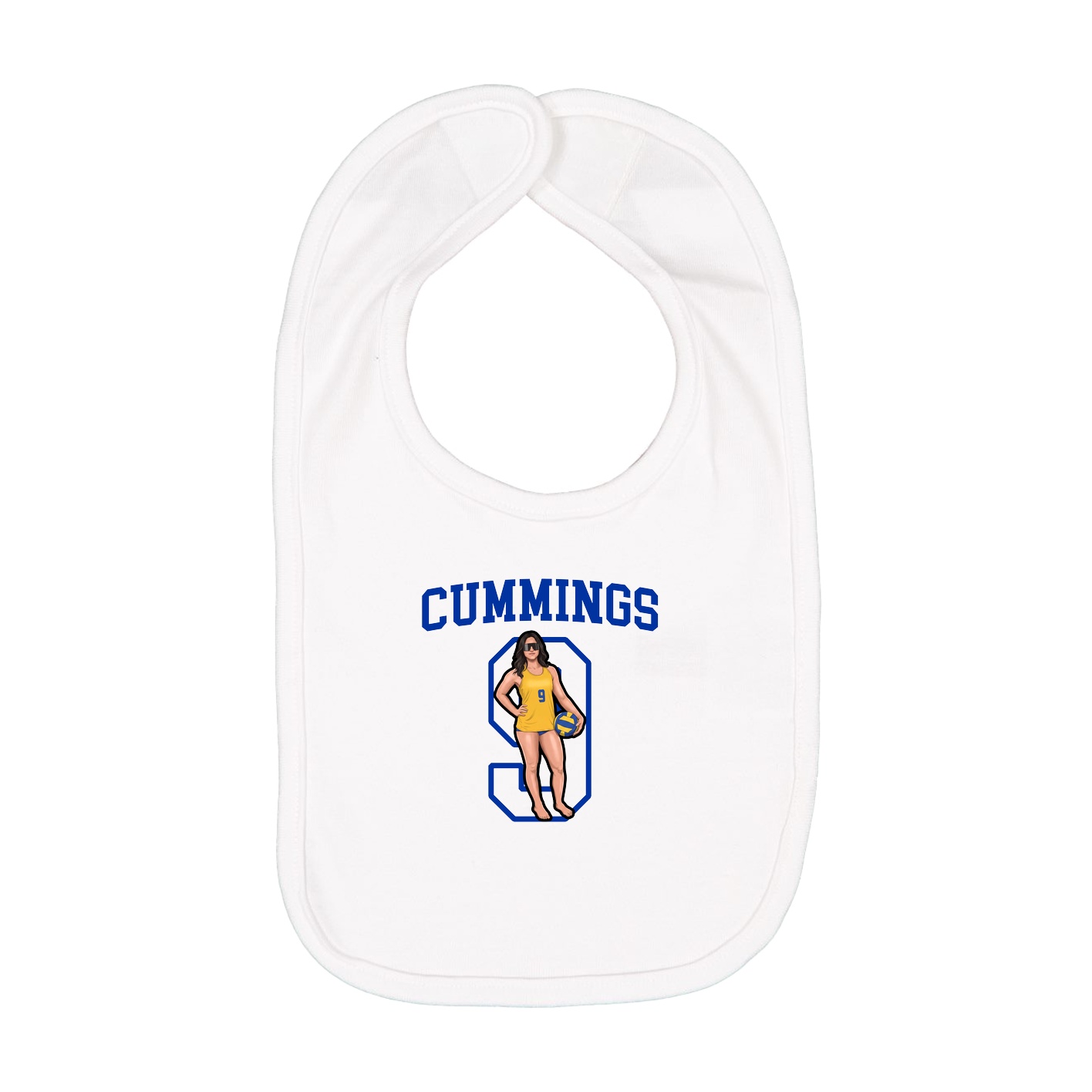 Infant Bib — Shirsey in White