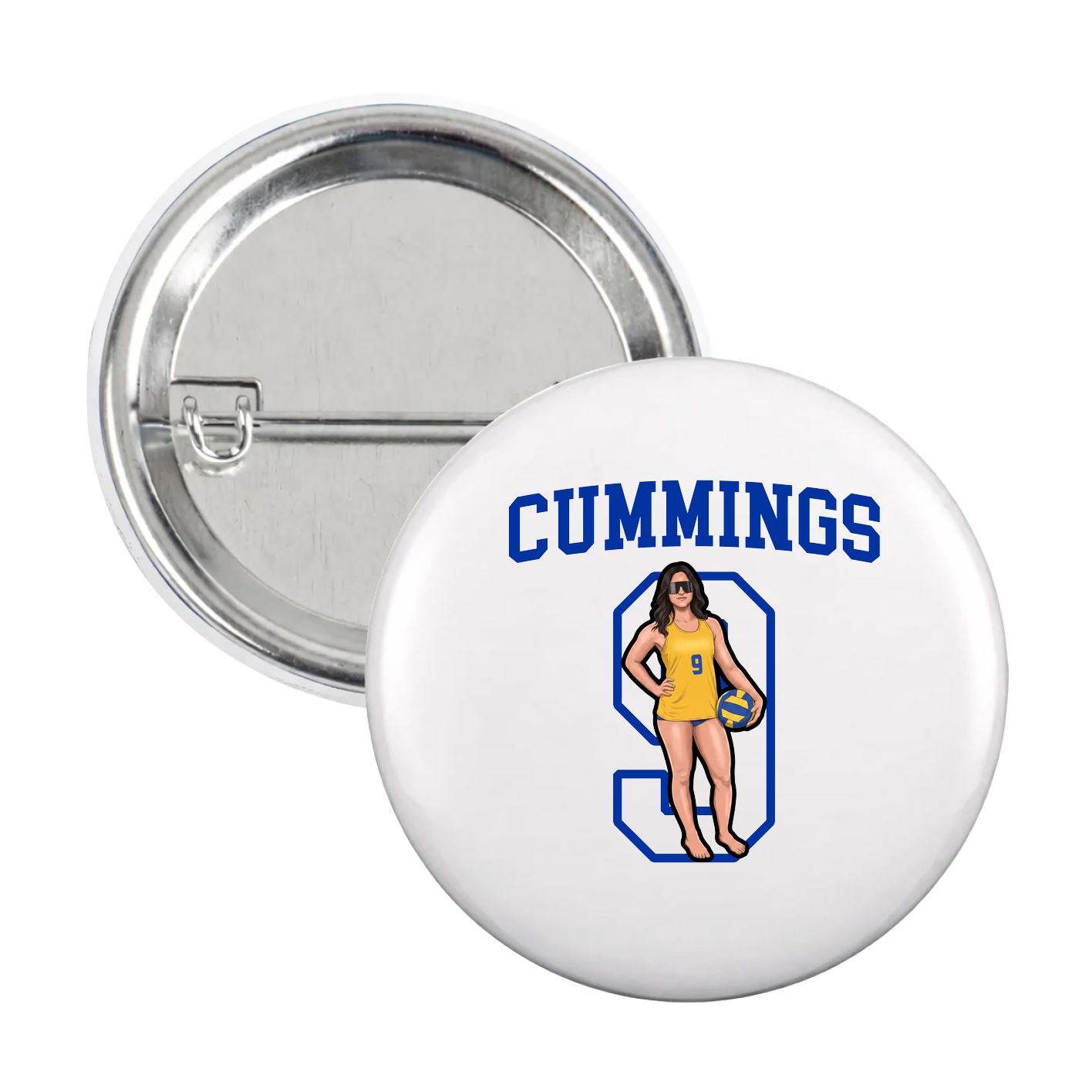 Game Day Button — Shirsey in White
