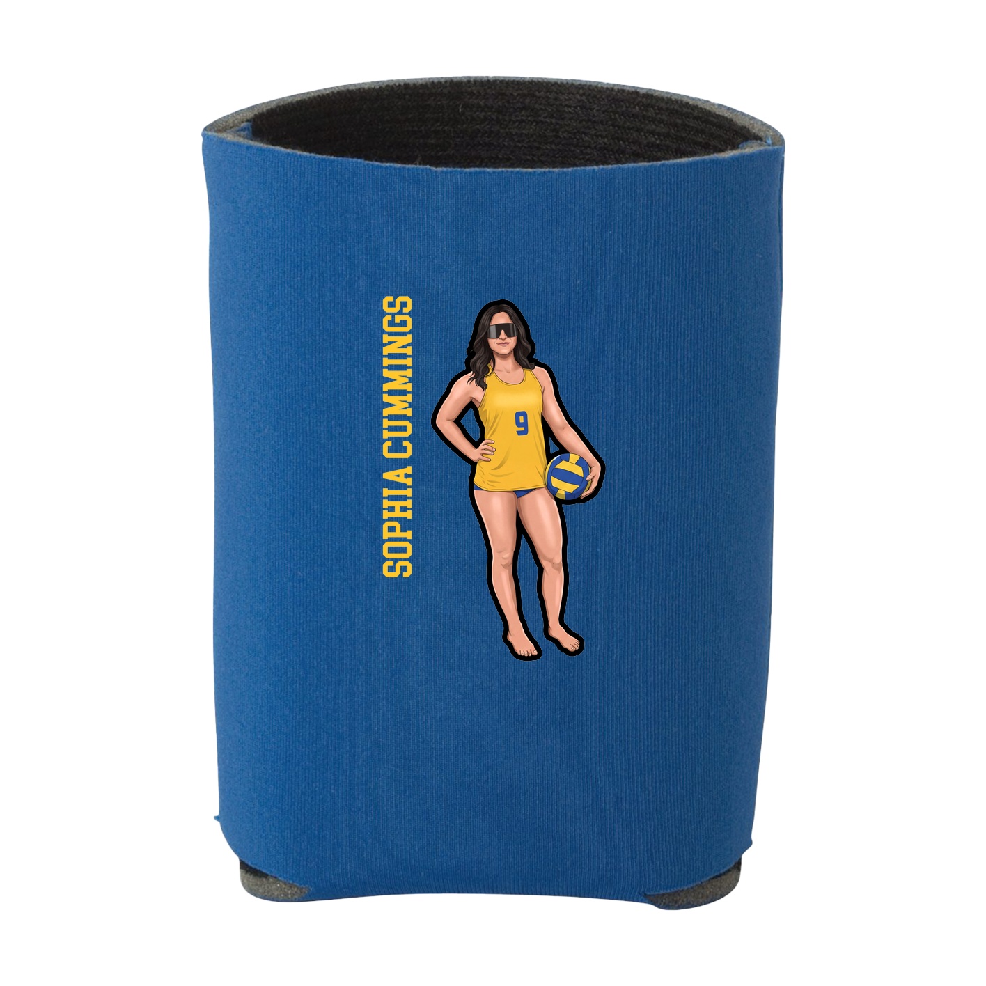 Can Holder — Name Vertical in Royal