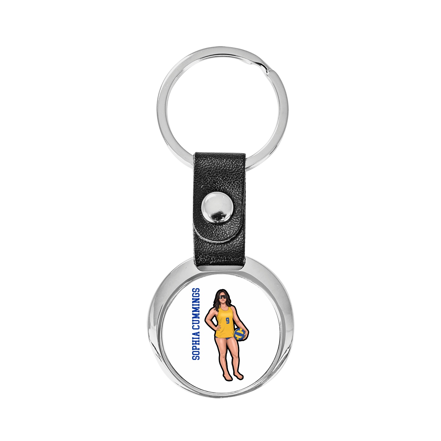 Key Chain — Name Vertical in Classic