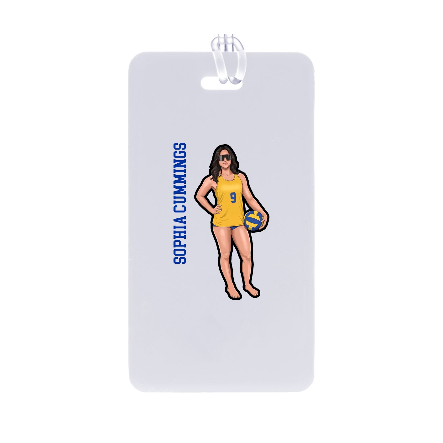 Bag Tag — Name Vertical in Classic