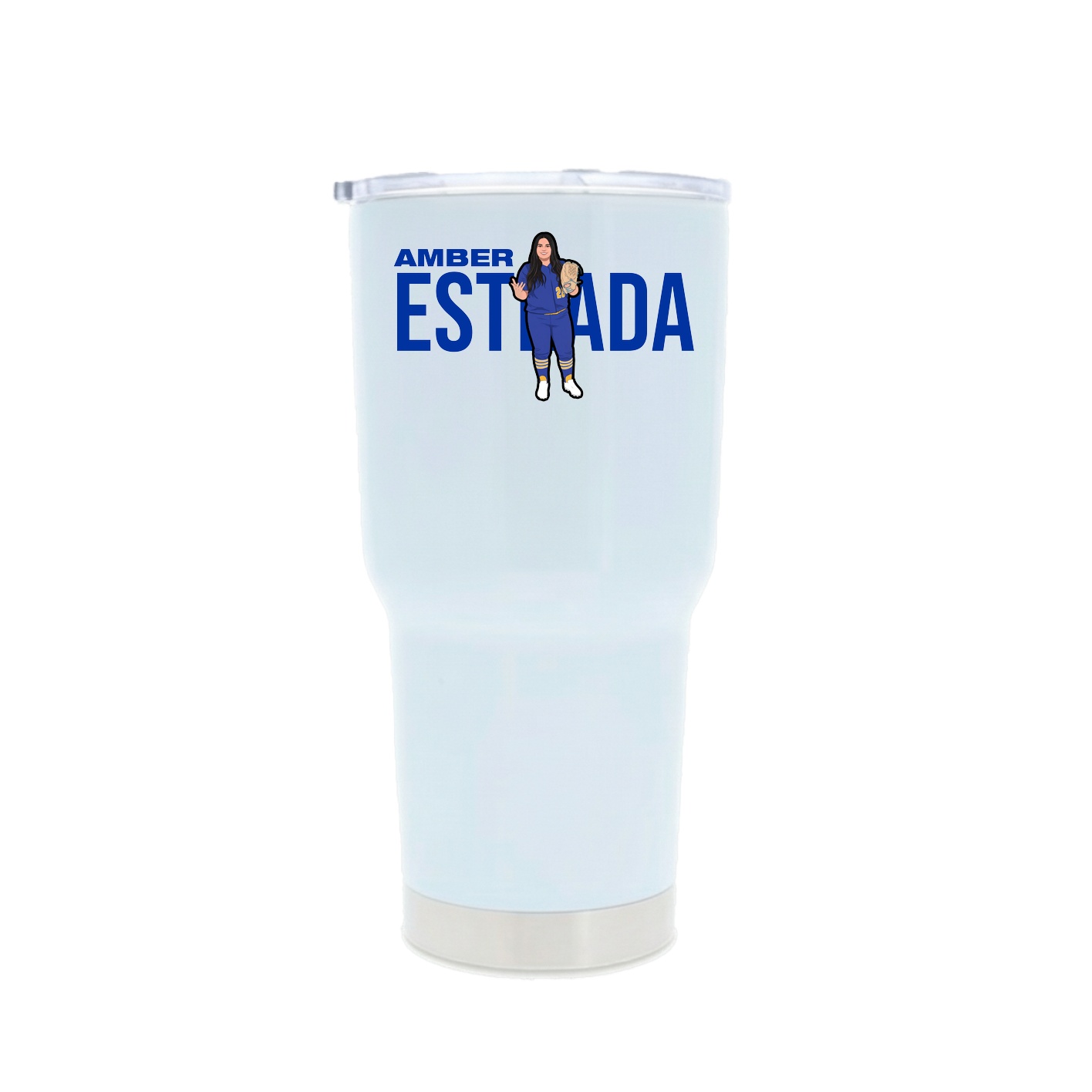 30oz Stainless Steel Tumbler — Player Name in White