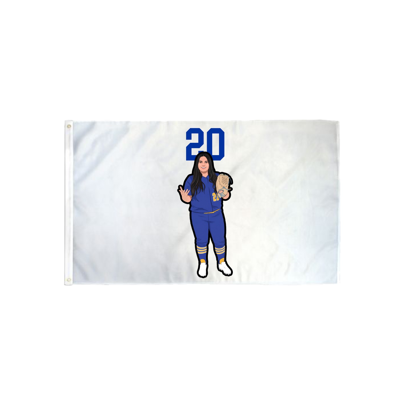 3x5 Flag — Number Top in Classic