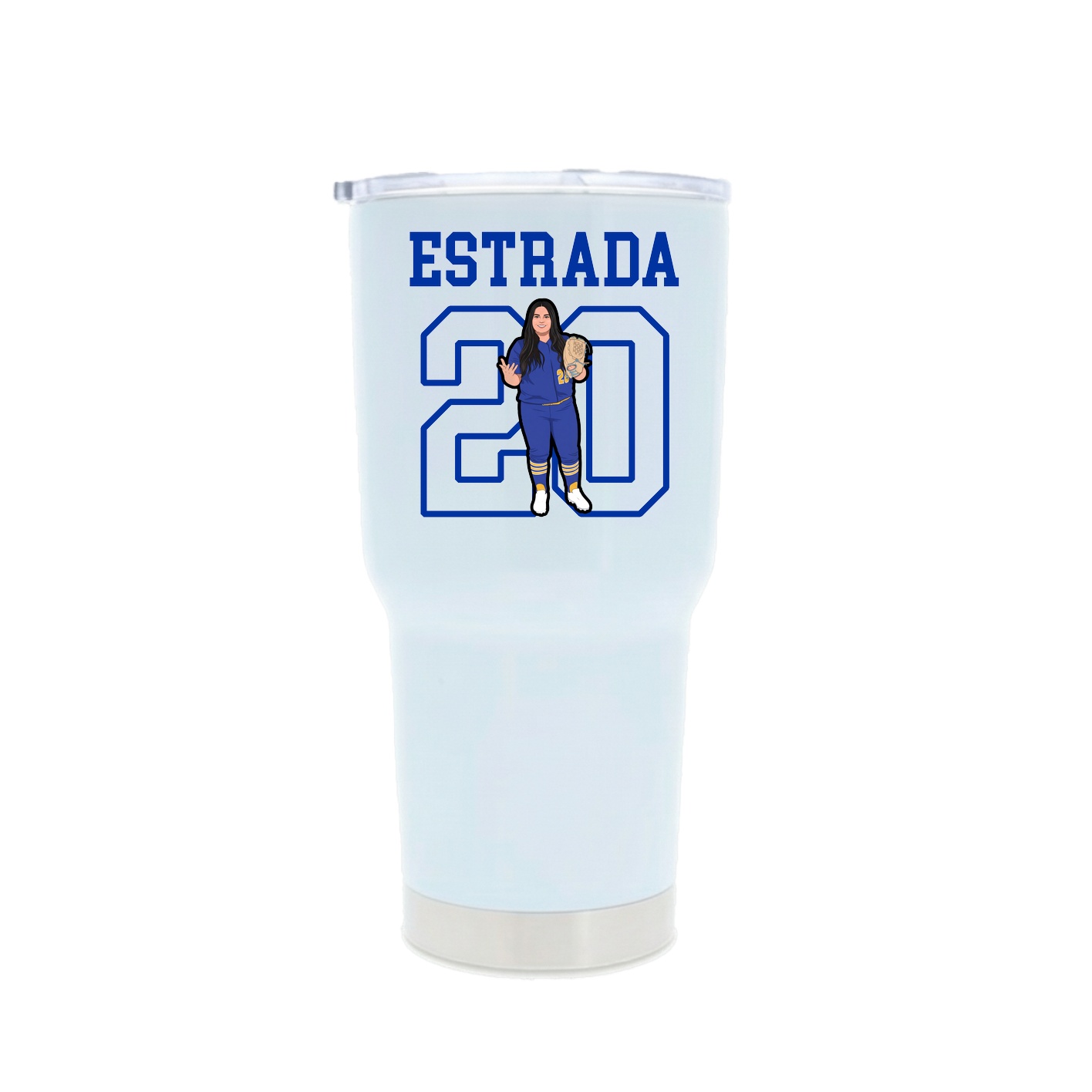30oz Stainless Steel Tumbler — Shirsey in White