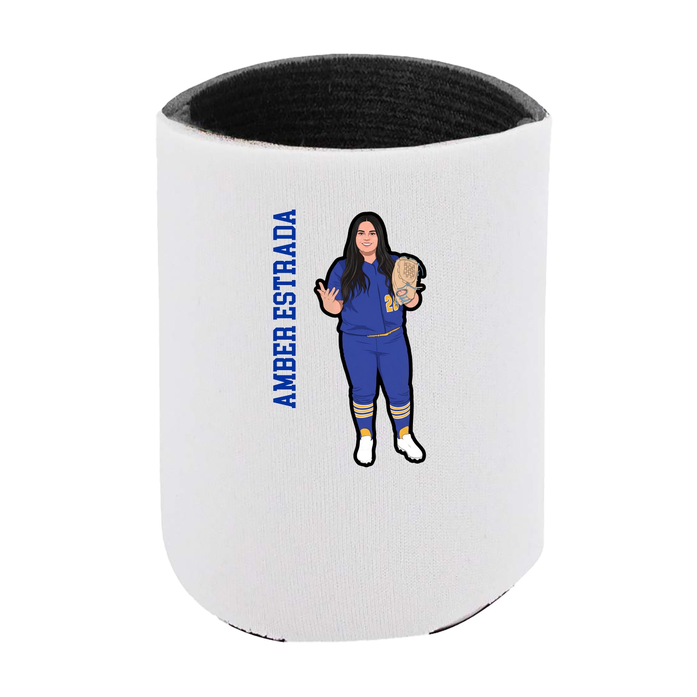 Can Holder — Name Vertical in White