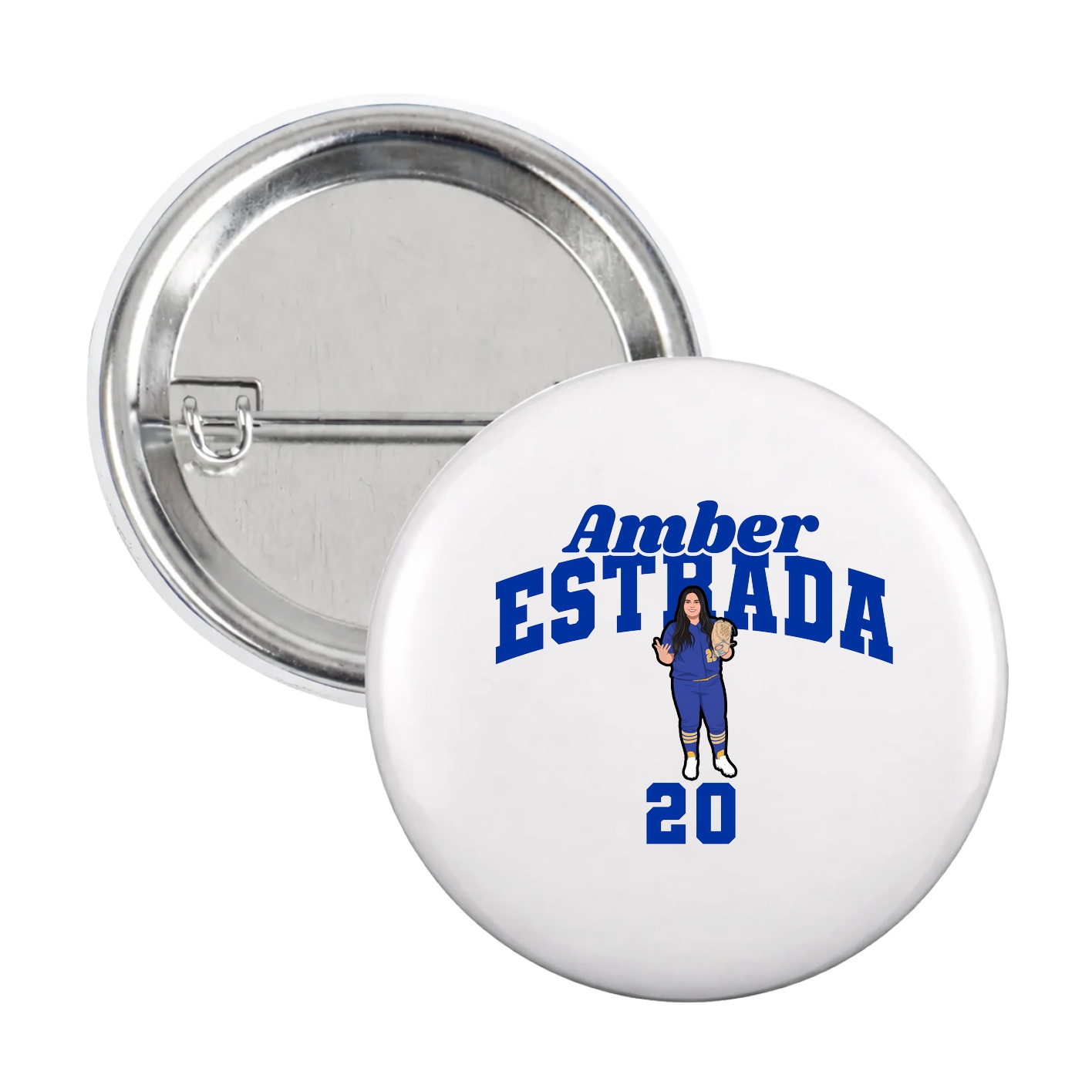 Game Day Button — Signature Arch in White