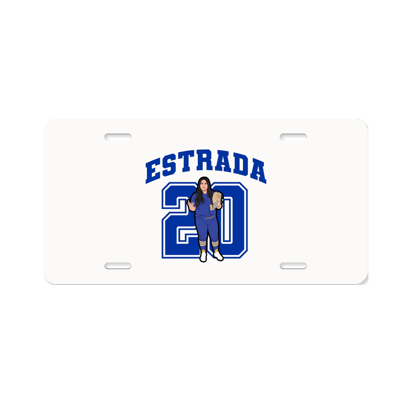 License Plate — Number in Classic