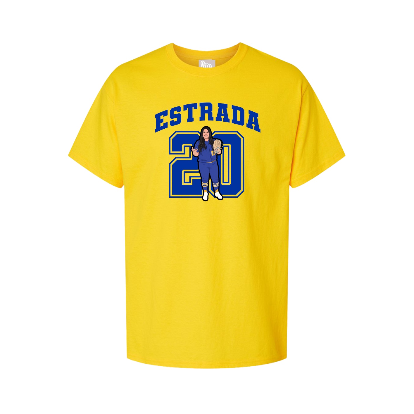 Youth Tee — Number in Gold