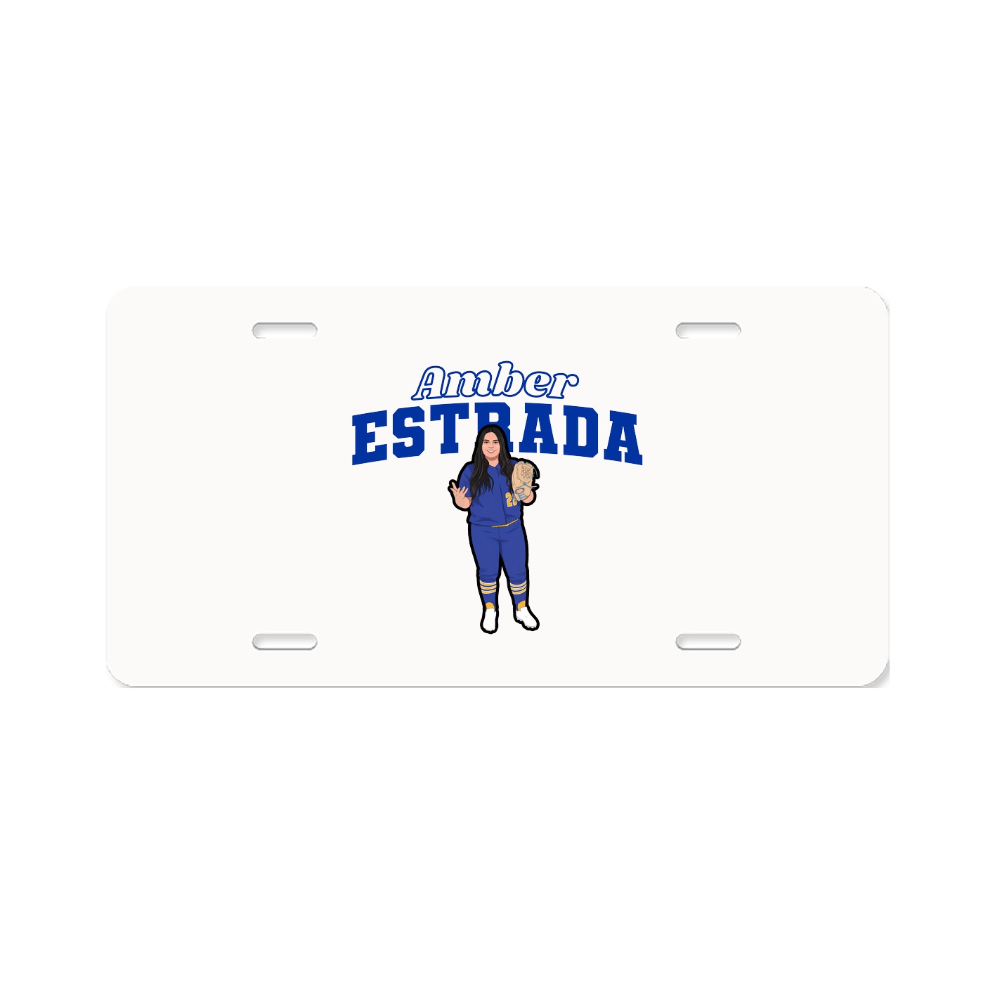 License Plate — Name Arch in Classic