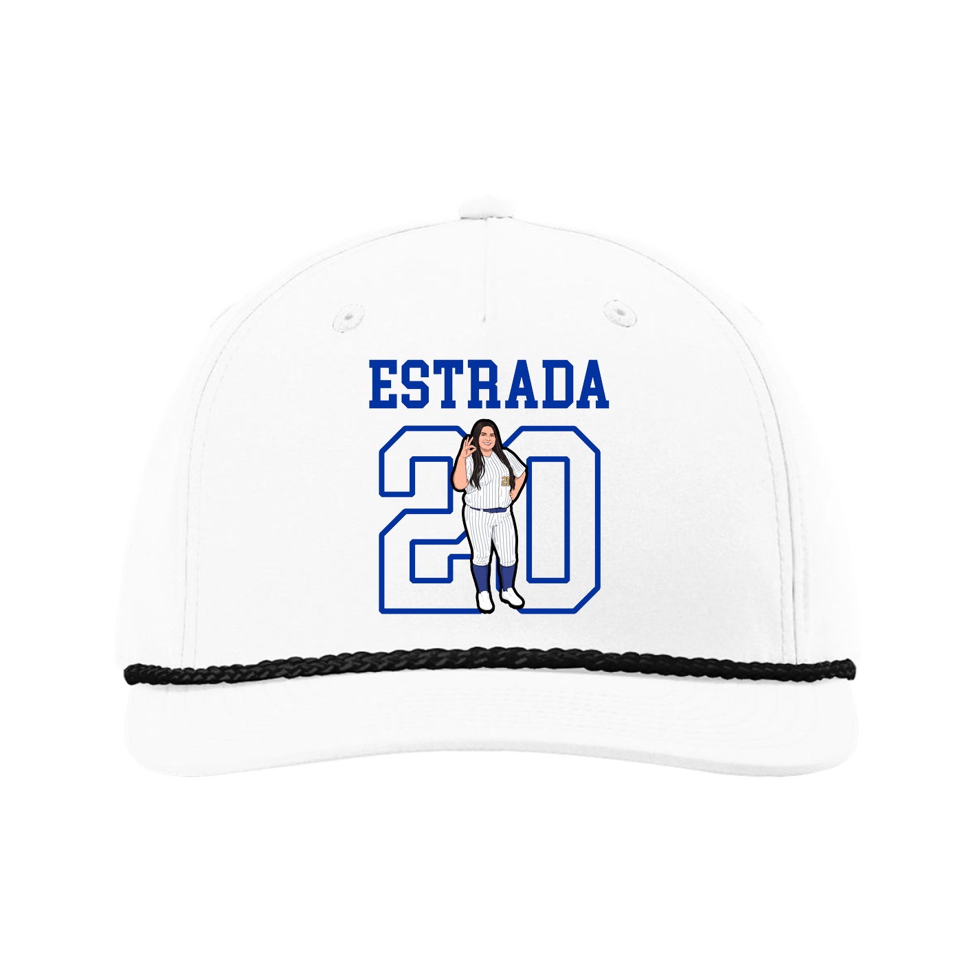 Five-Panel Classic Rope Cap — Shirsey in White