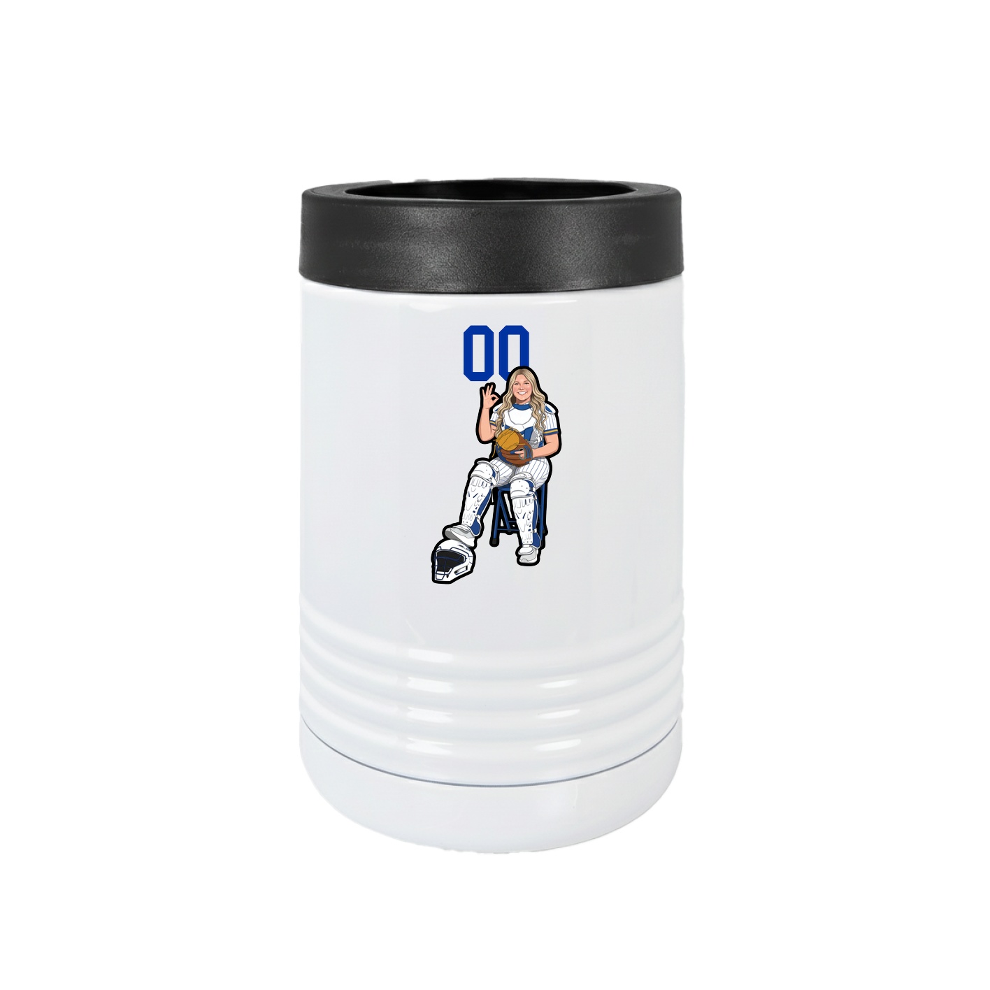 Beverage Holder — Number Top in White