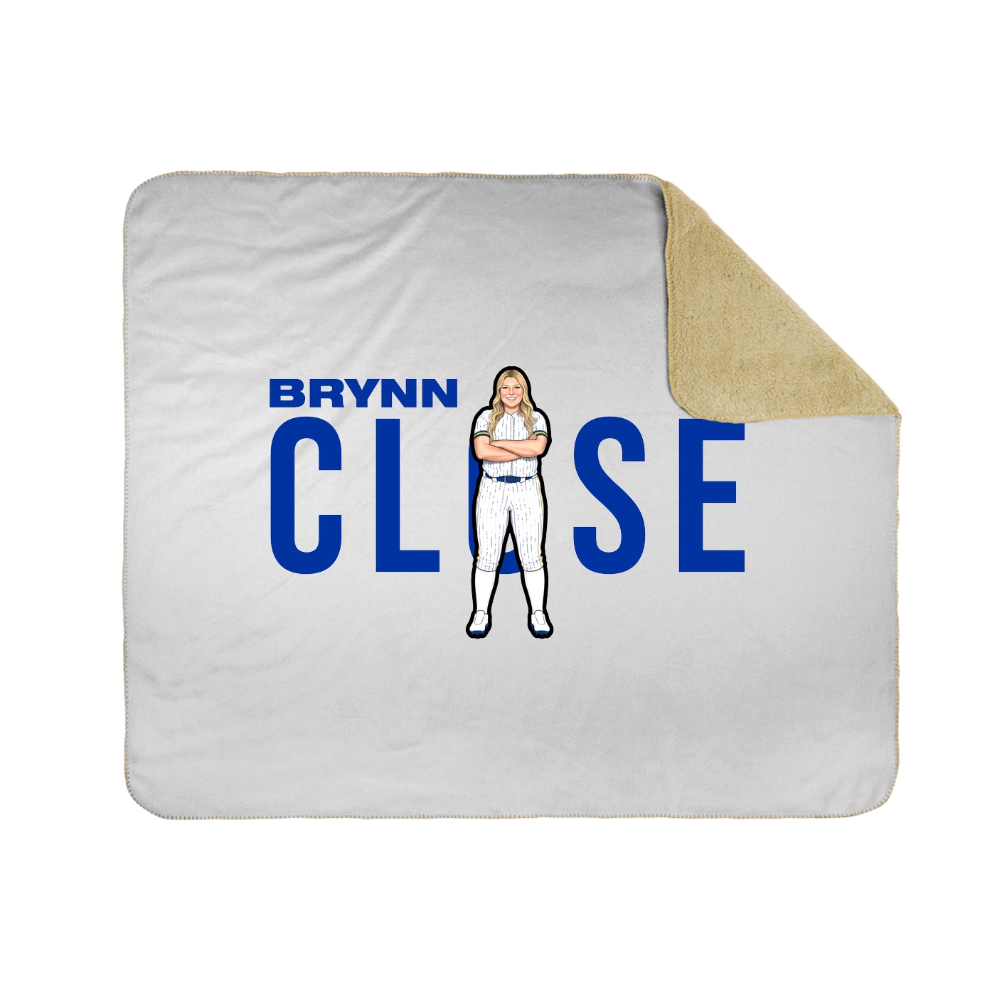 Throw Blanket — Player Name in White