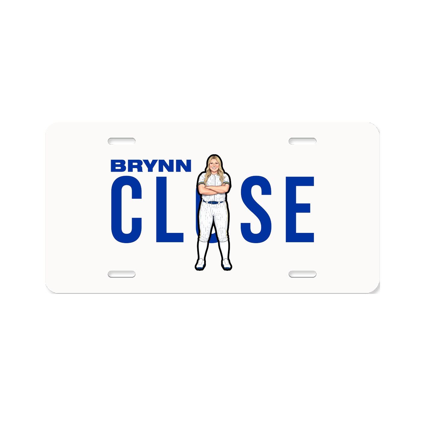License Plate — Player Name in Classic