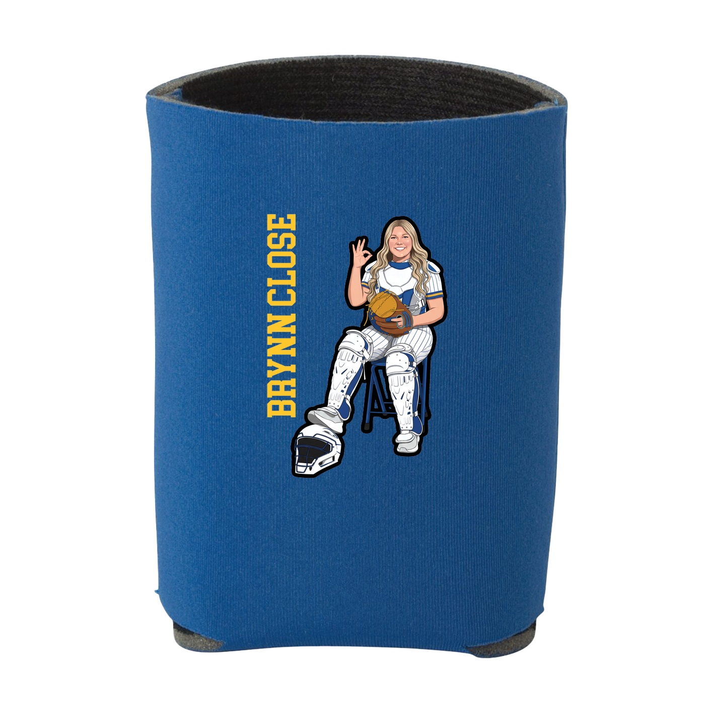 Can Holder — Name Vertical in Royal