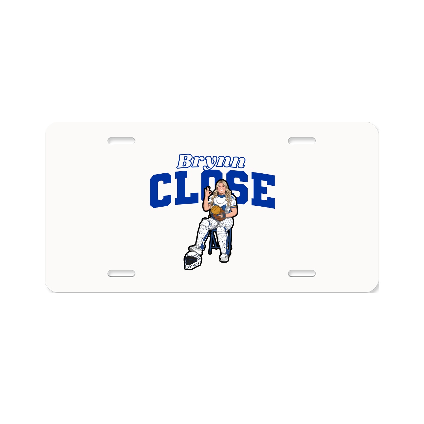License Plate — Name Arch in Classic