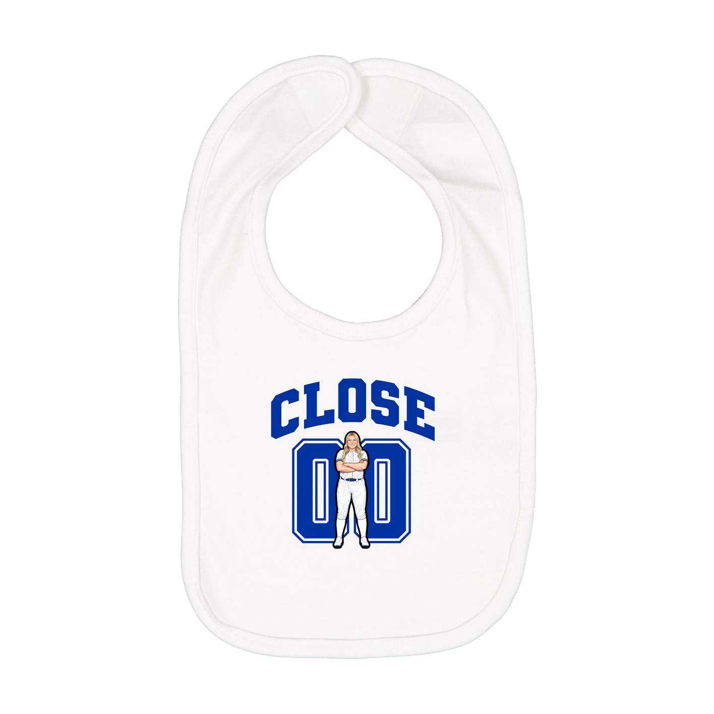 Infant Bib — Number in White