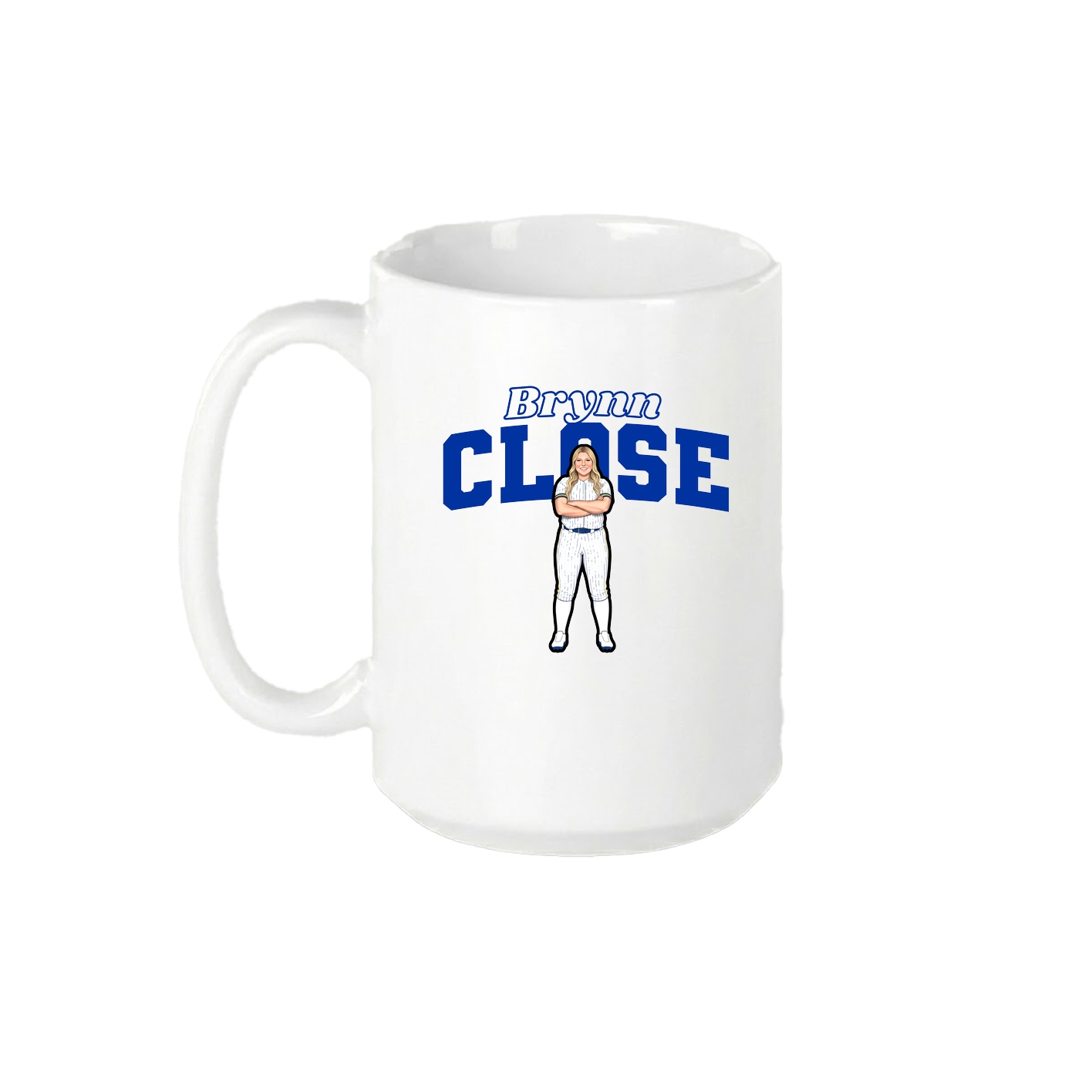 15oz Coffee Mug — Name Arch in White