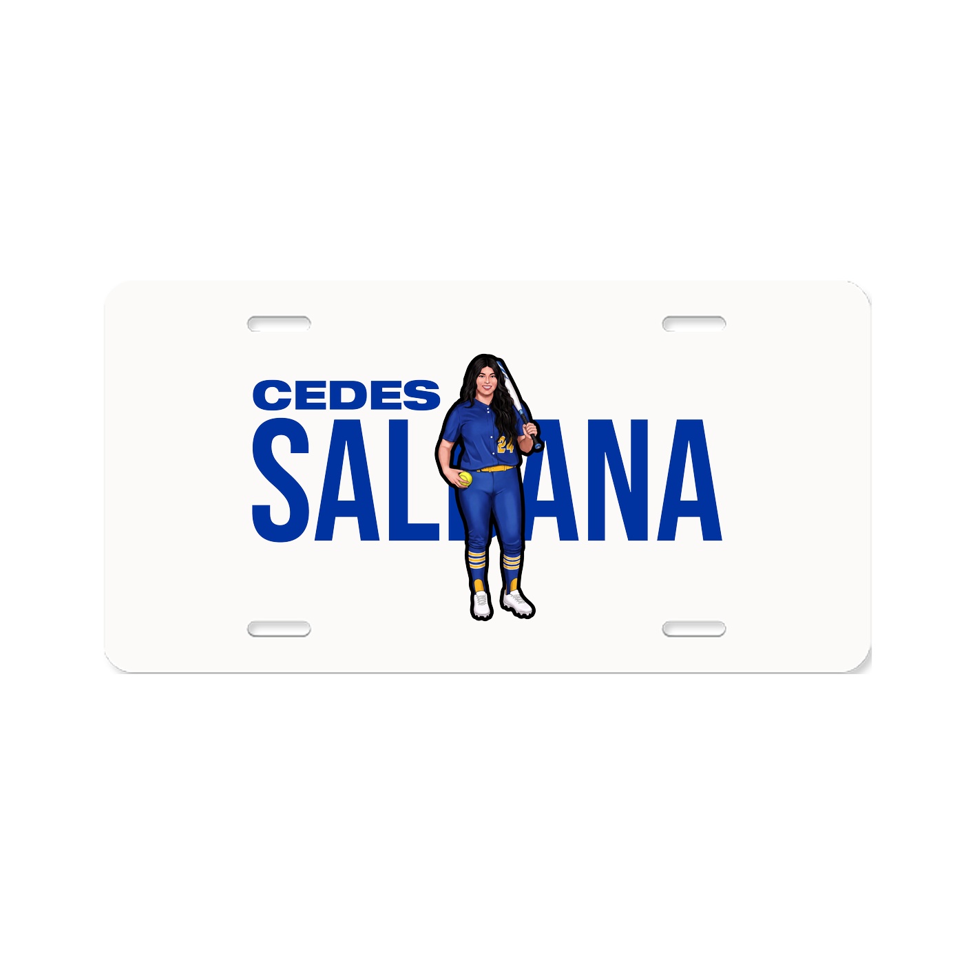 License Plate — Player Name in Classic