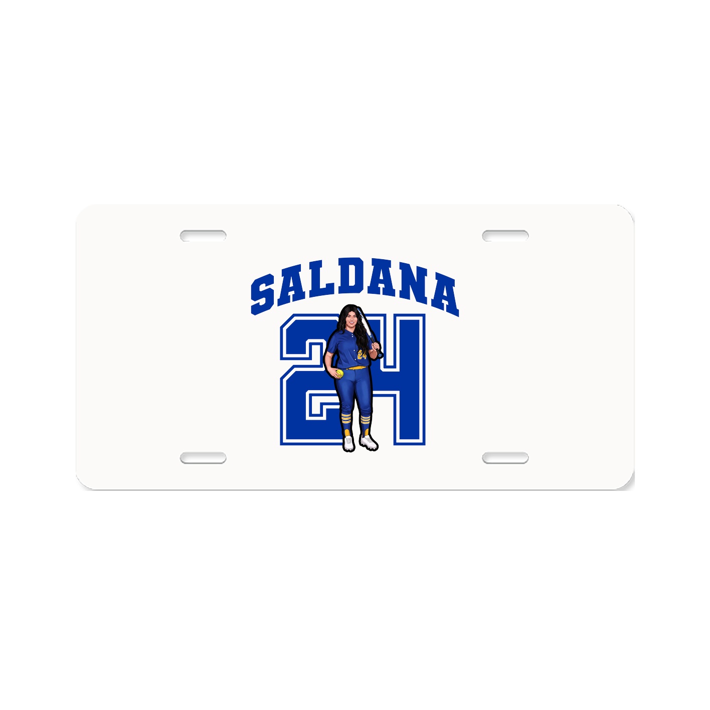 License Plate — Number in Classic