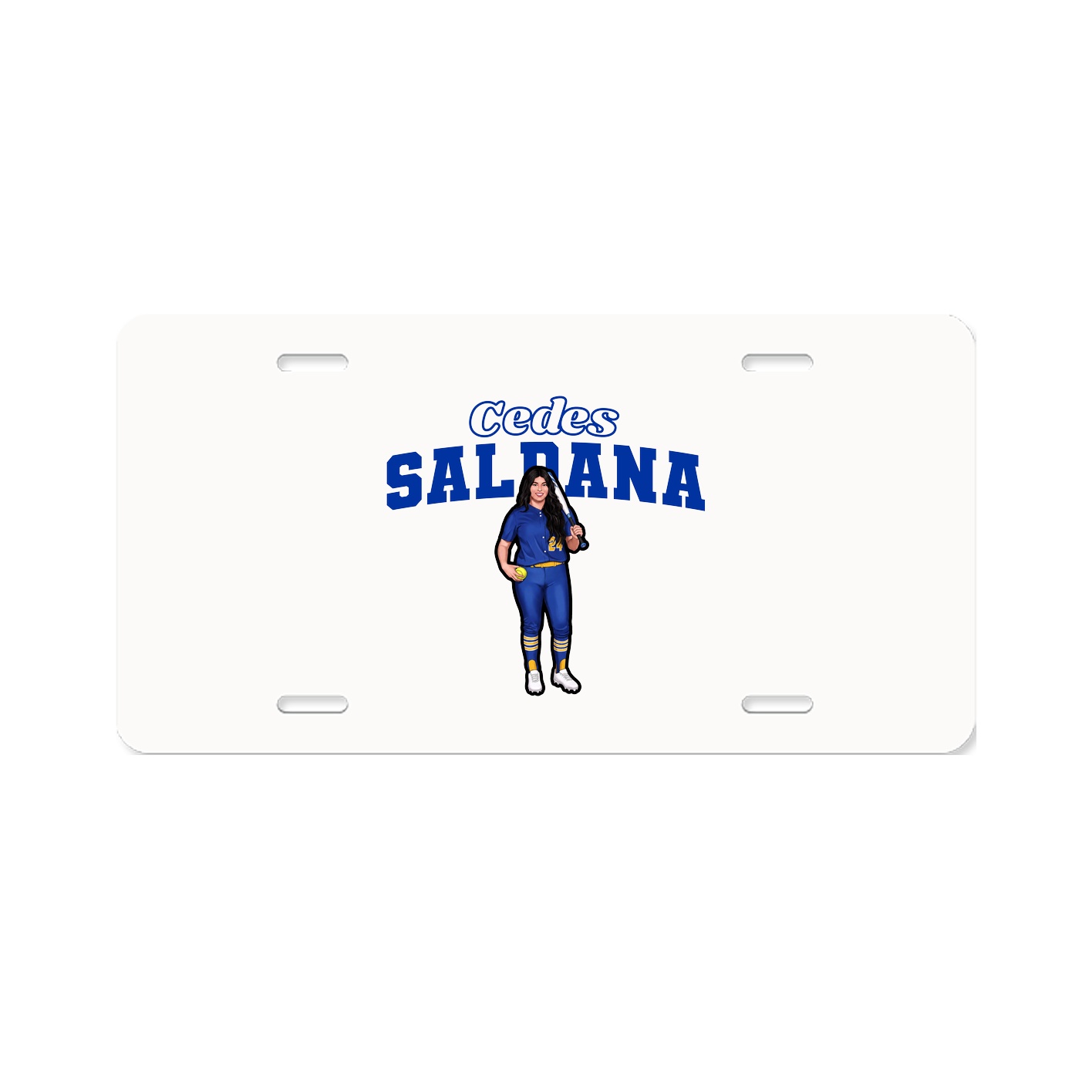 License Plate — Name Arch in Classic