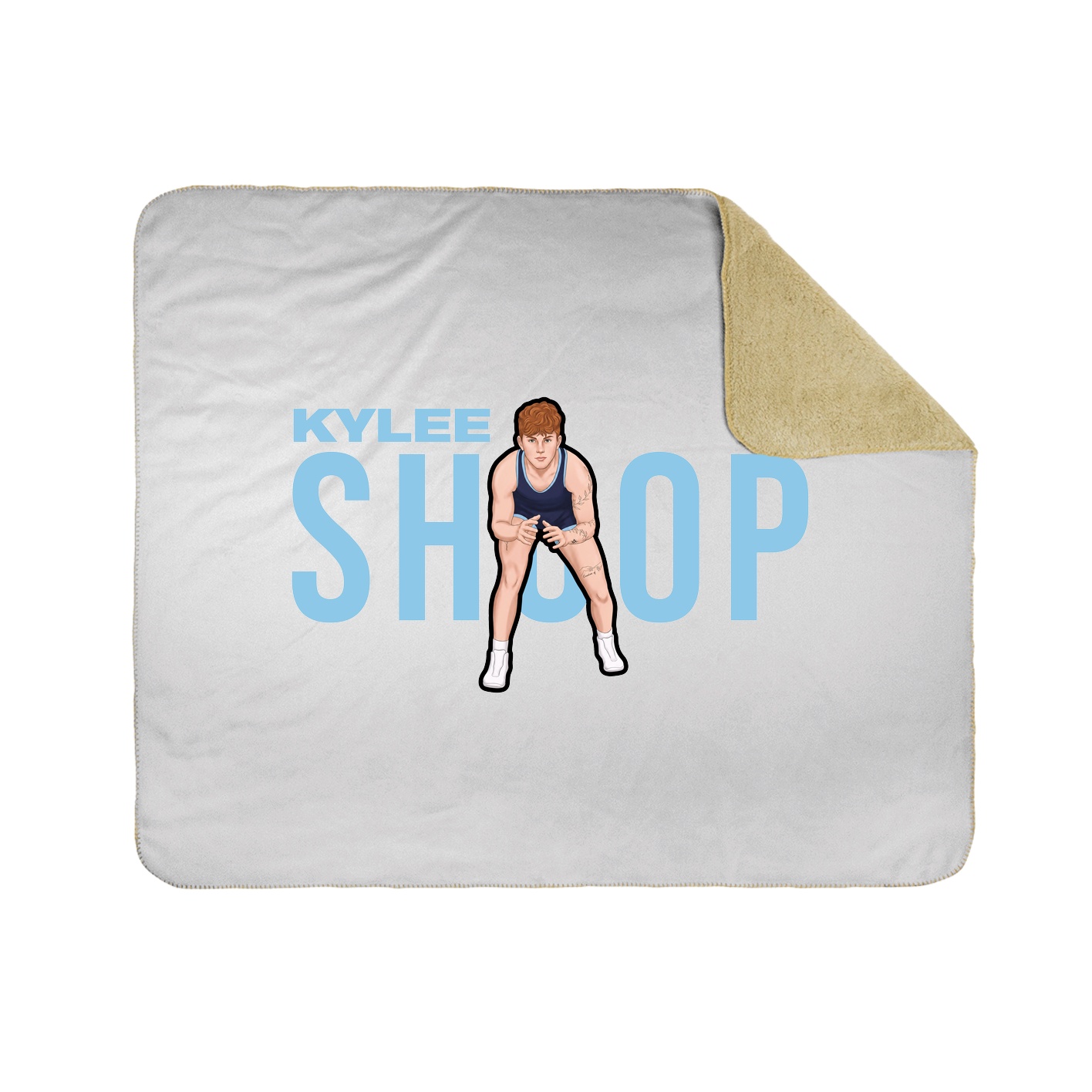 Throw Blanket — Player Name in White
