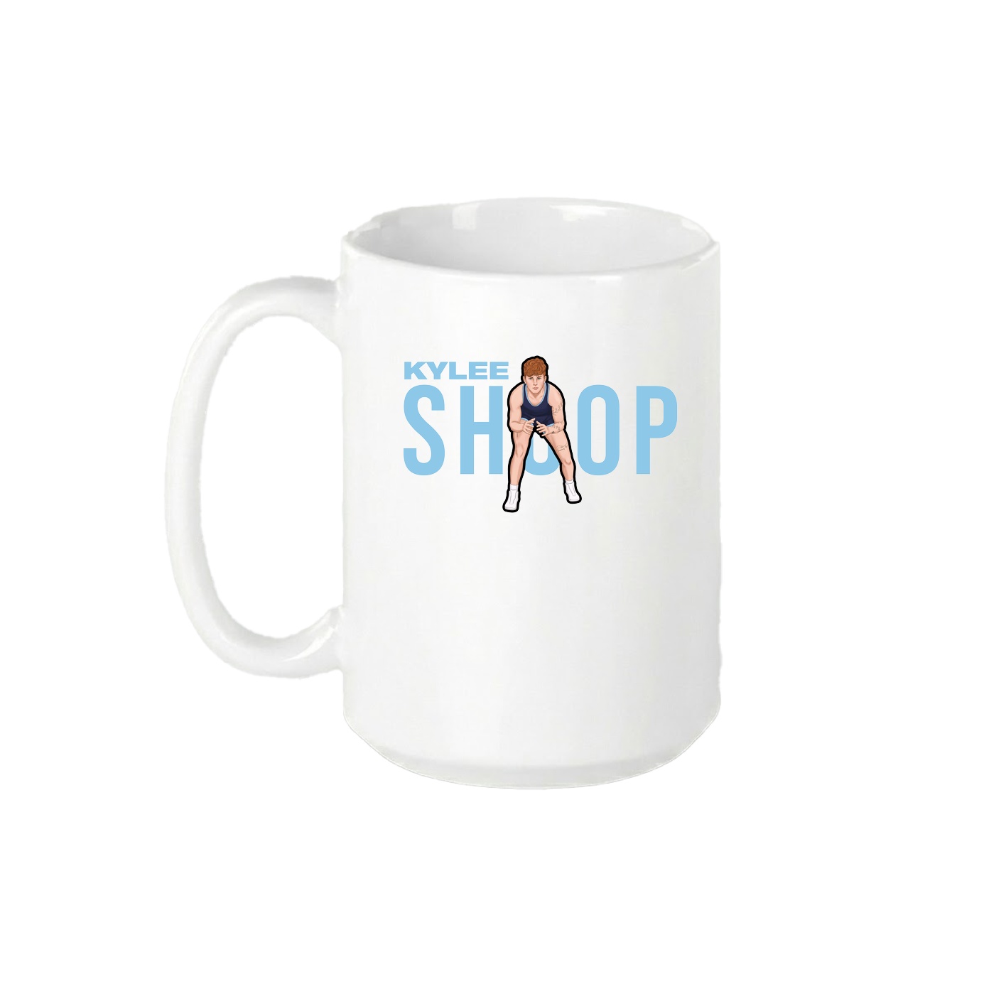 15oz Coffee Mug — Player Name in White
