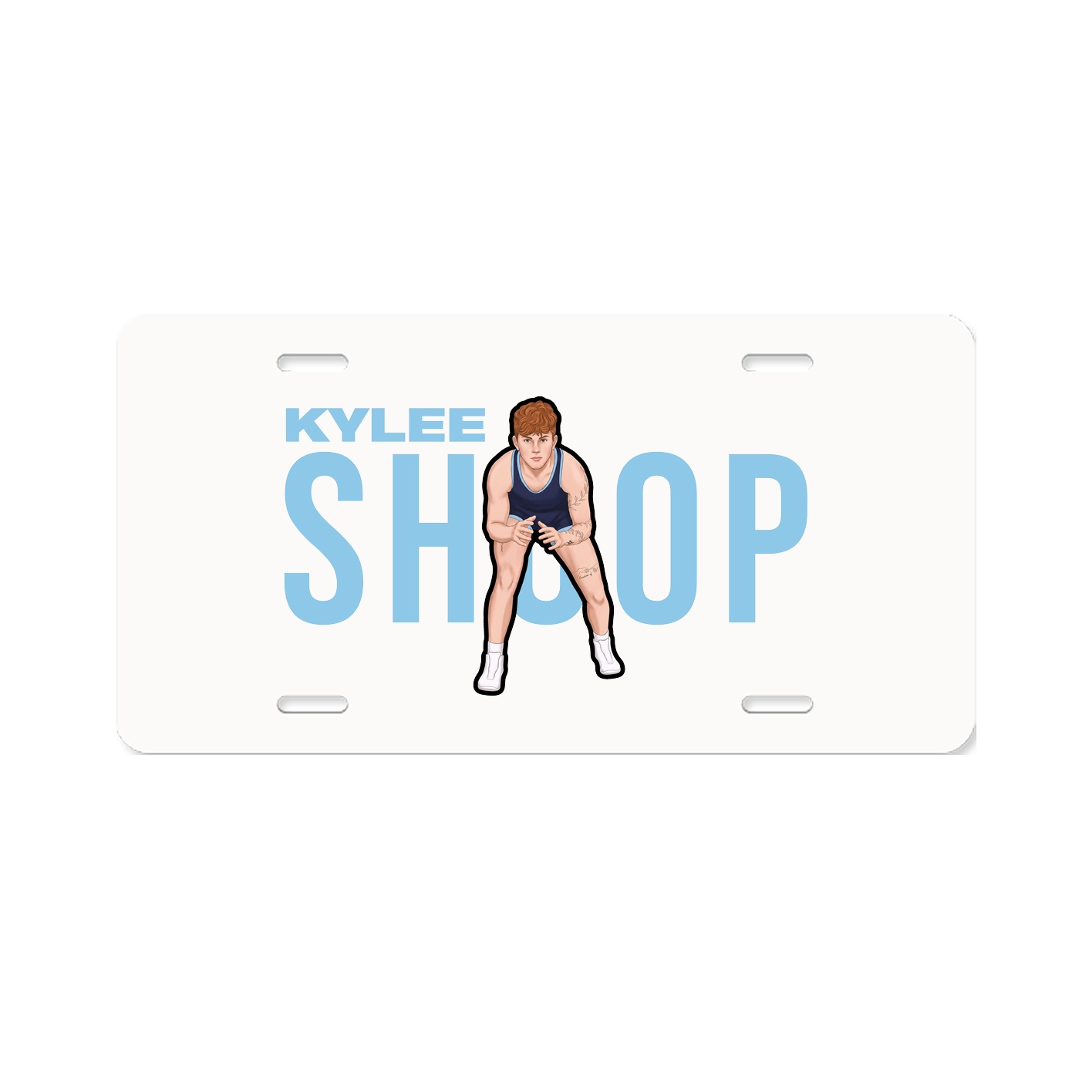 License Plate — Player Name in Classic