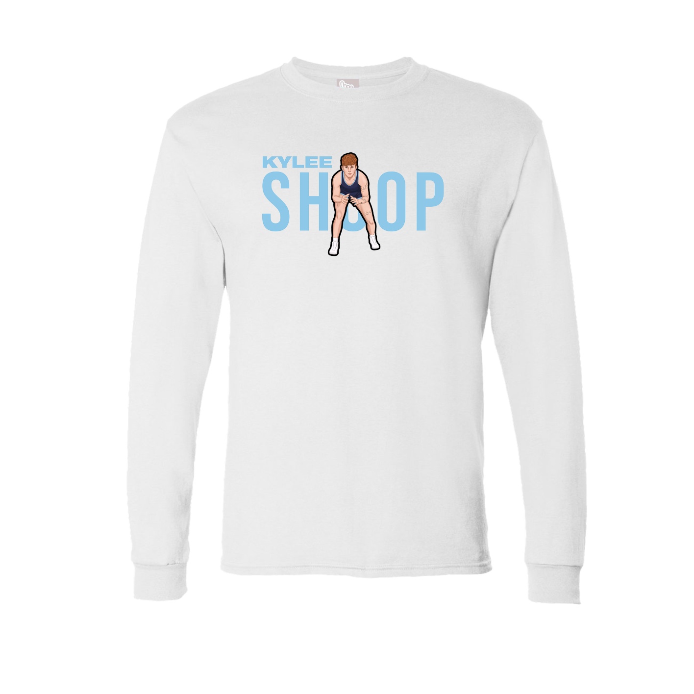 Long Sleeve Tee — Player Name in White