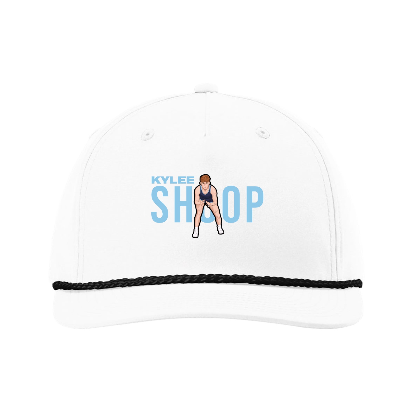 Five-Panel Classic Rope Cap — Player Name in White