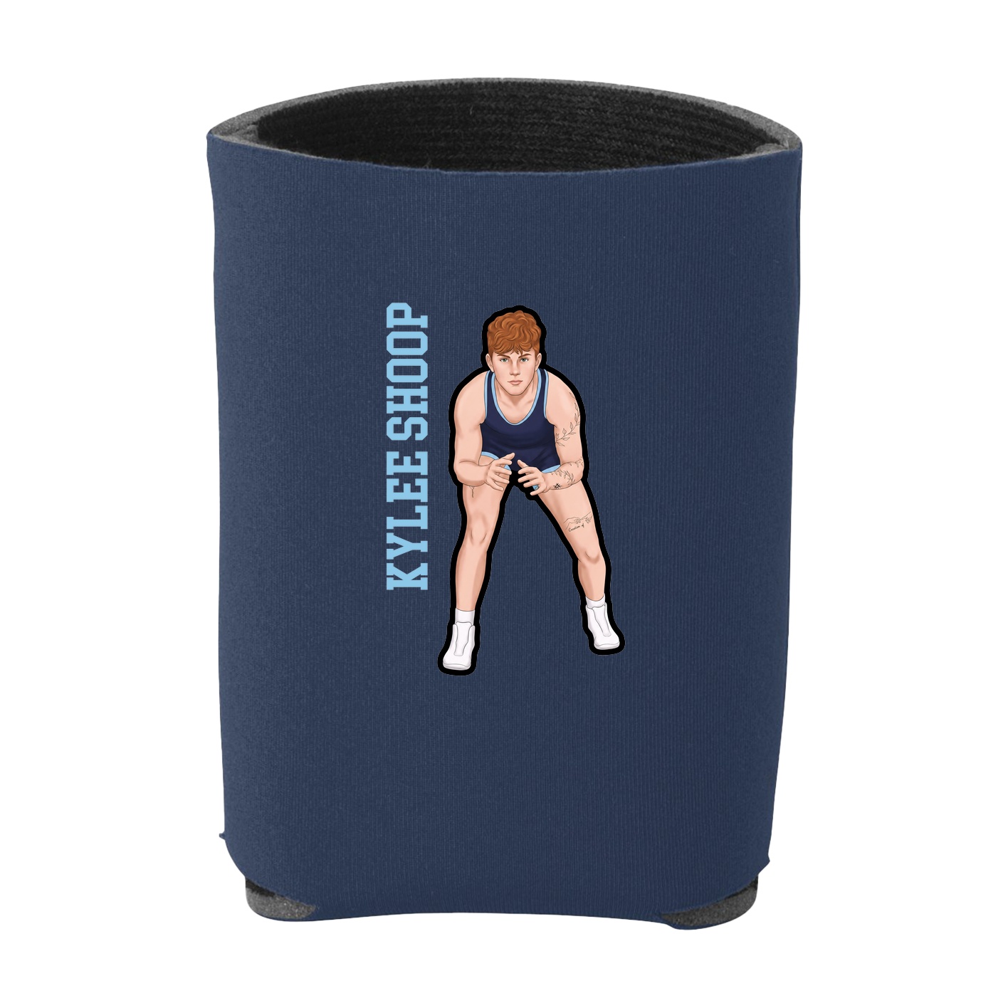 Can Holder — Name Vertical in Navy