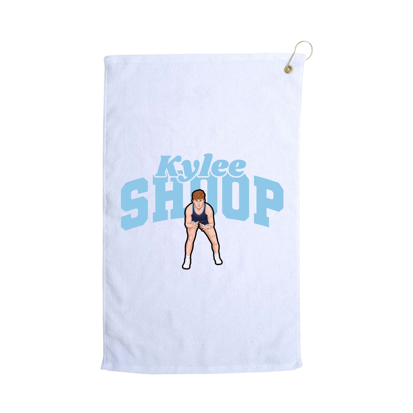 Golf Towel — Signature Arch in White