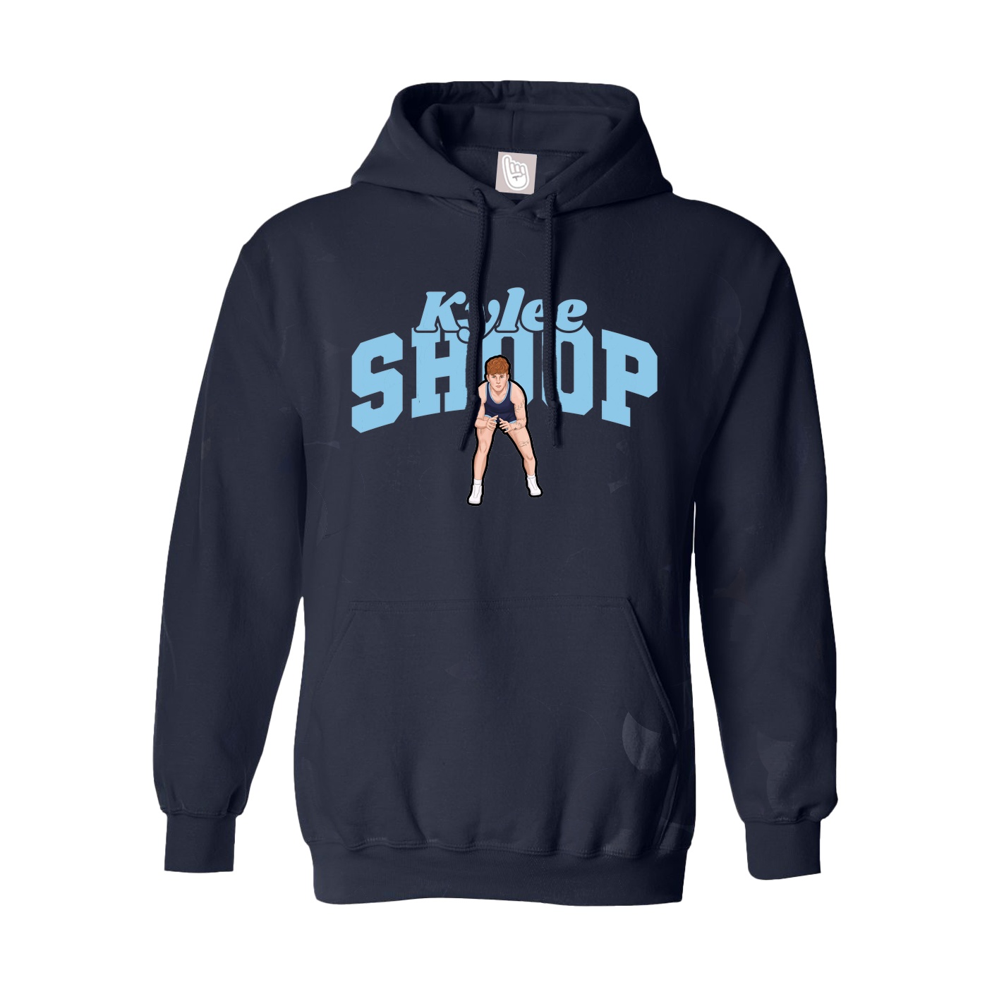 Youth Hoodie — Signature Arch in Navy