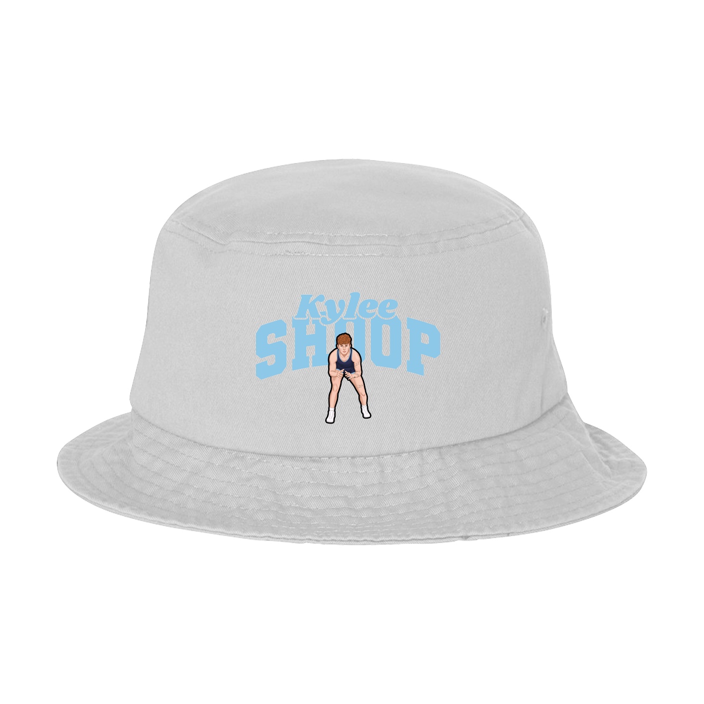 Bucket Cap — Signature Arch in White