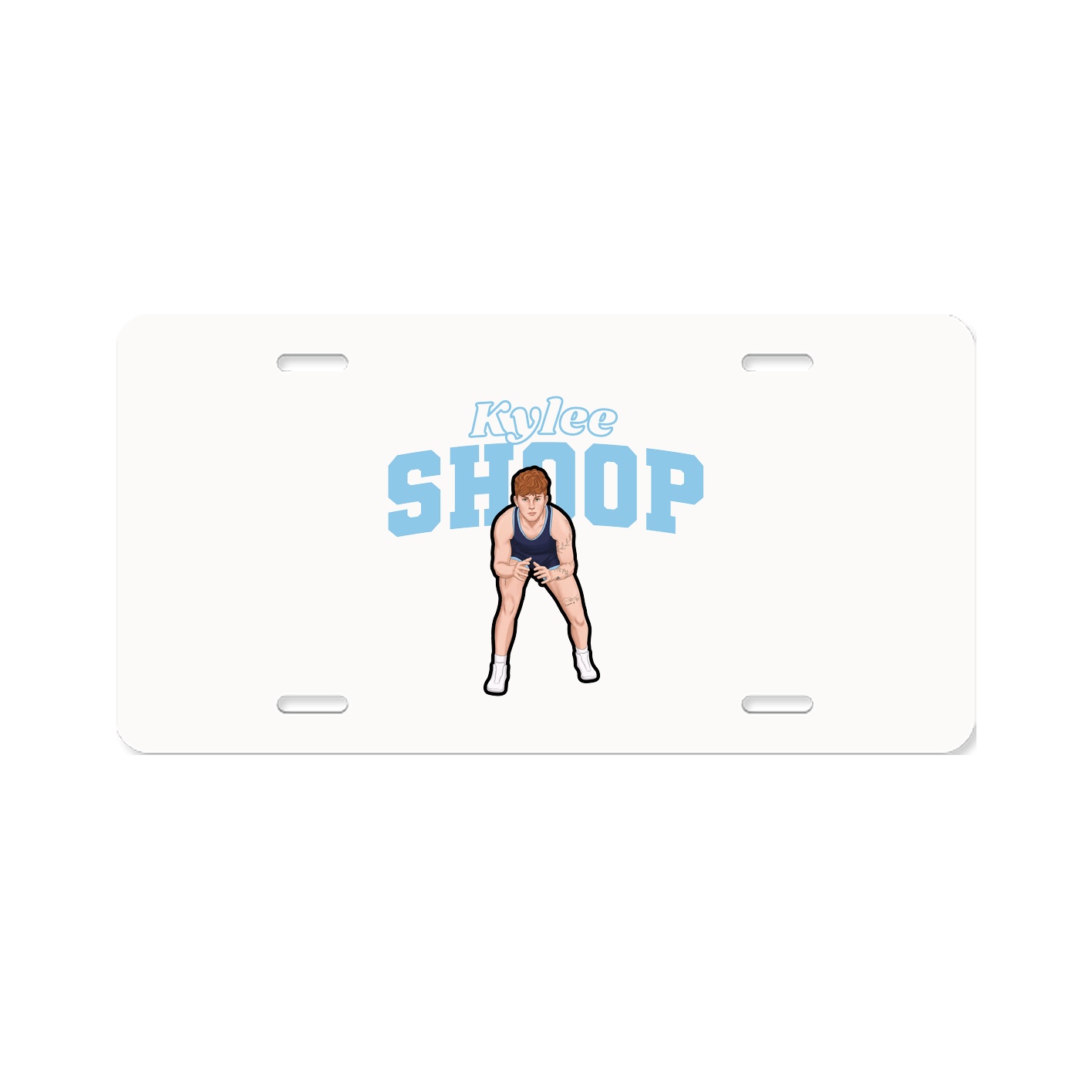 License Plate — Name Arch in Classic