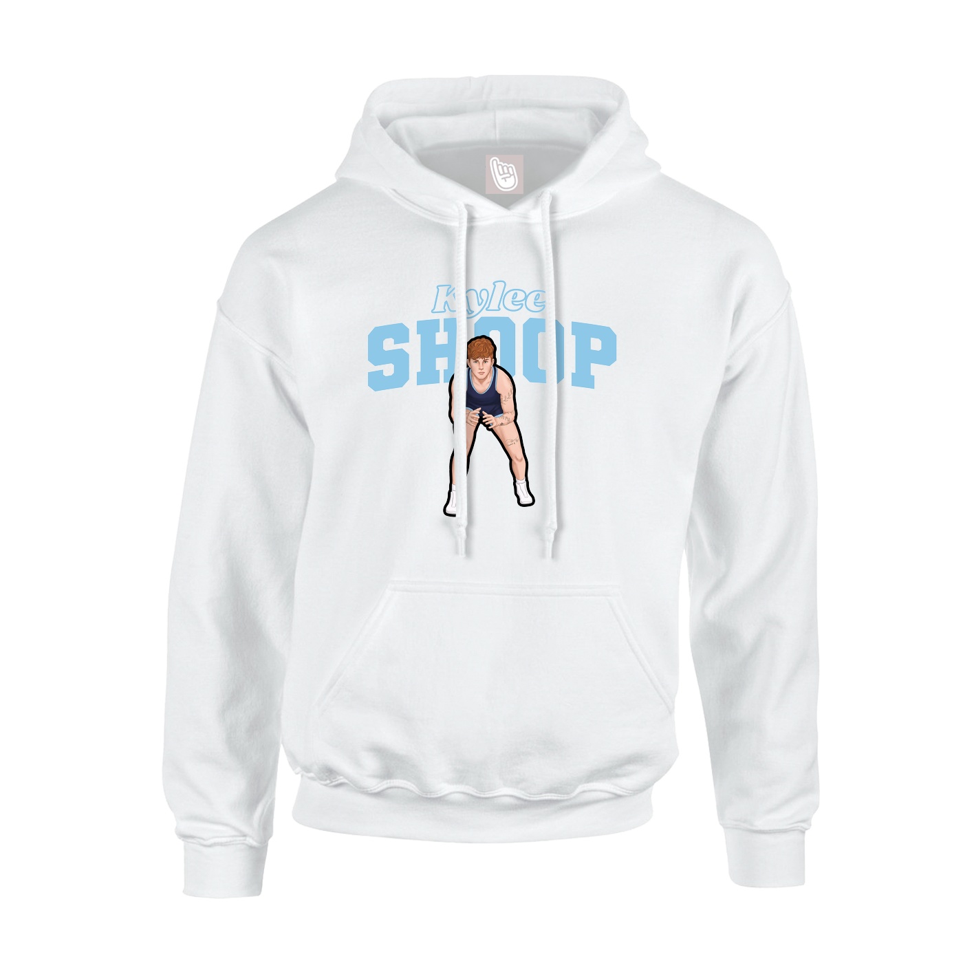 Hoodie — Name Arch in White