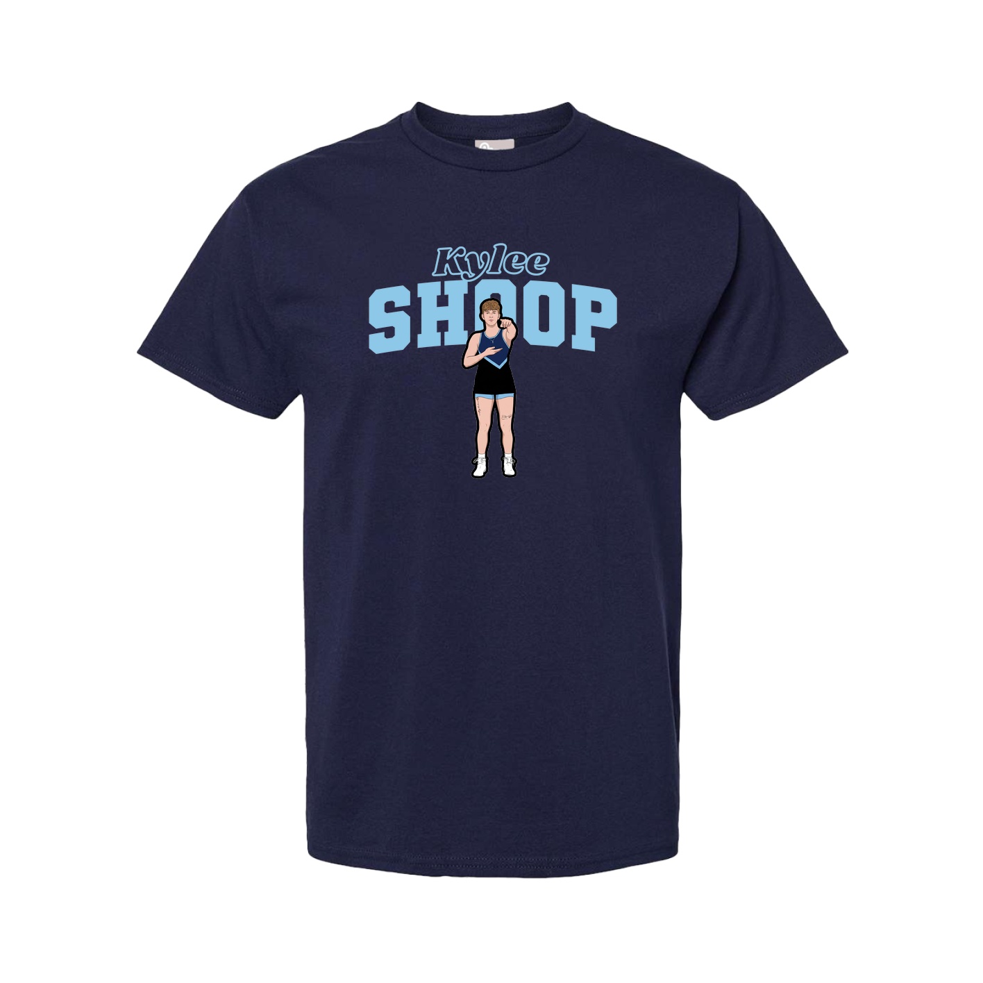 Youth Tee — Name Arch in Navy