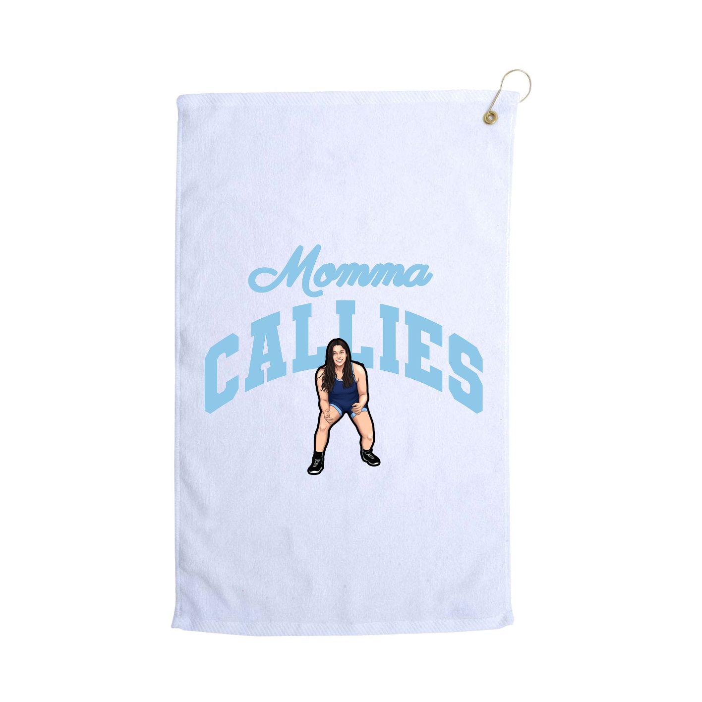Golf Towel — Mothers Day Arch in White