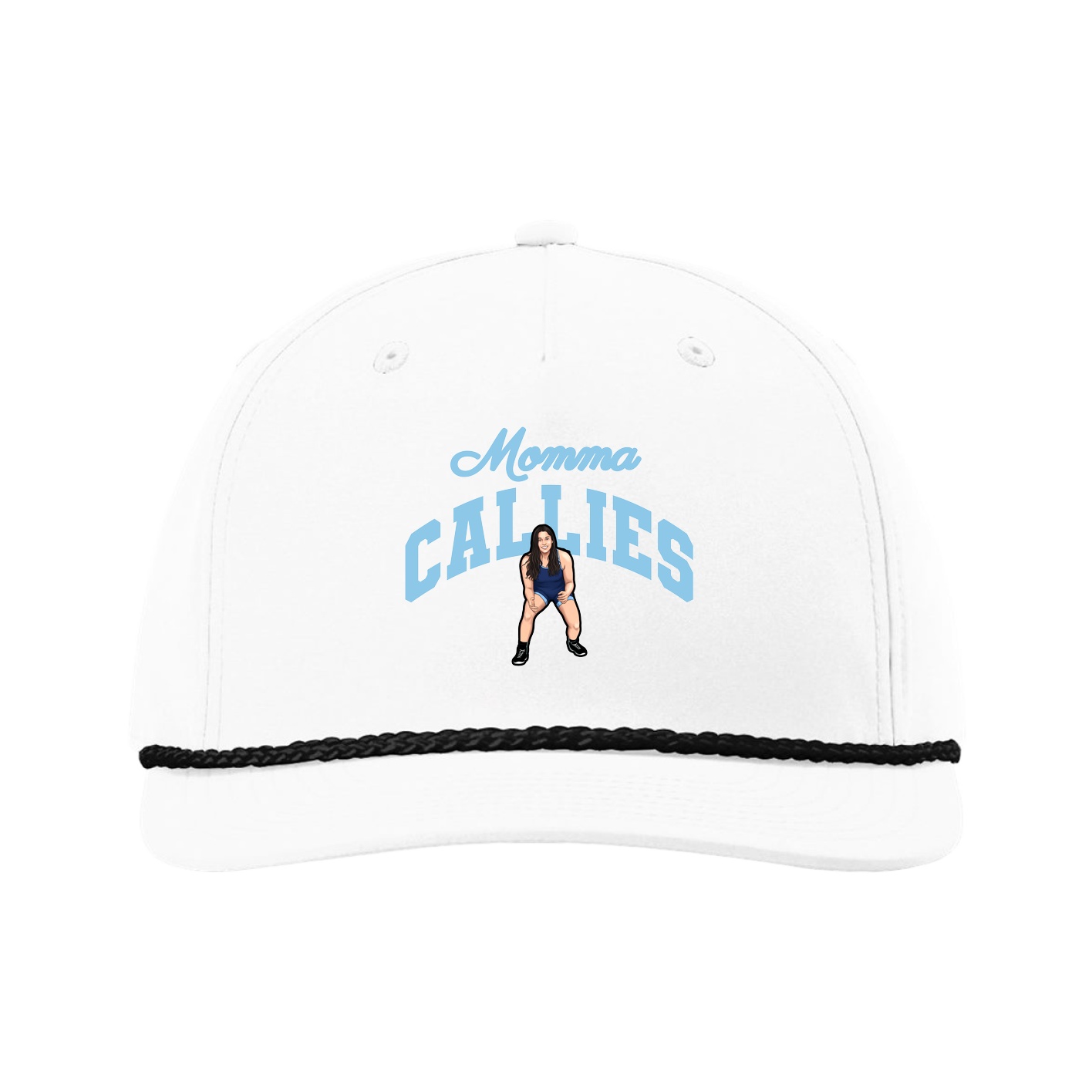 Five-Panel Classic Rope Cap — Mothers Day Arch in White