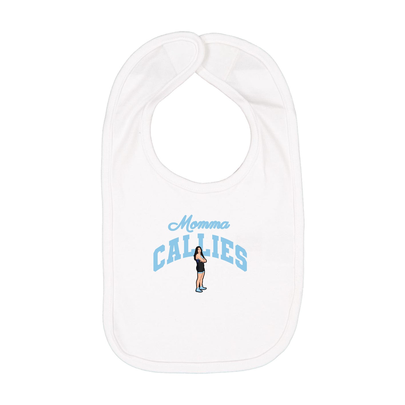 Infant Bib — Mothers Day Arch in White
