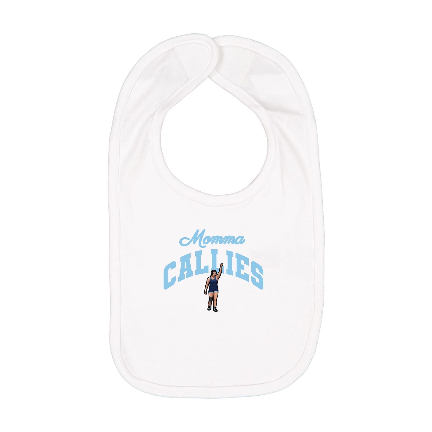 Infant Bib — Mothers Day Arch in White