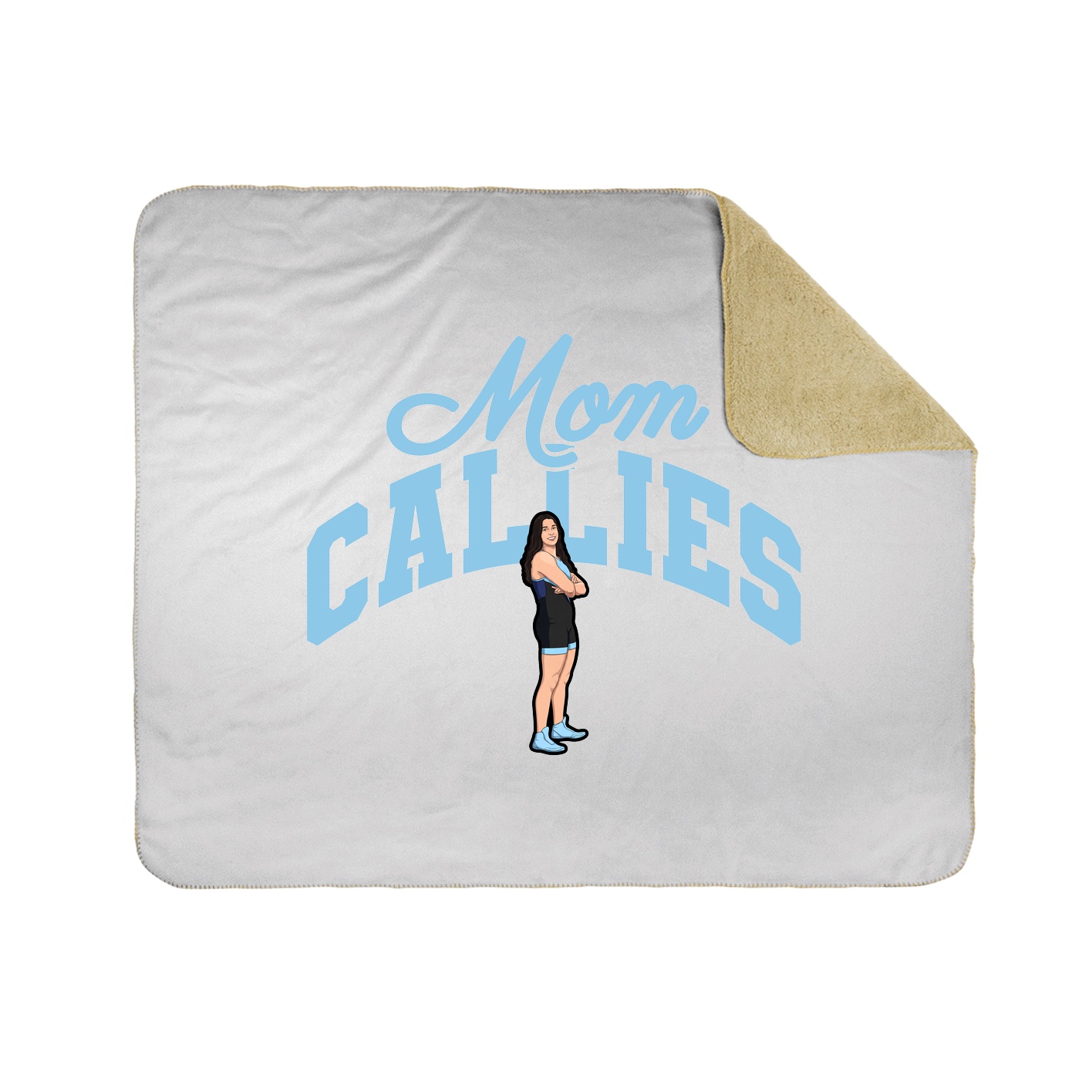Throw Blanket — Mothers Day Arch in White