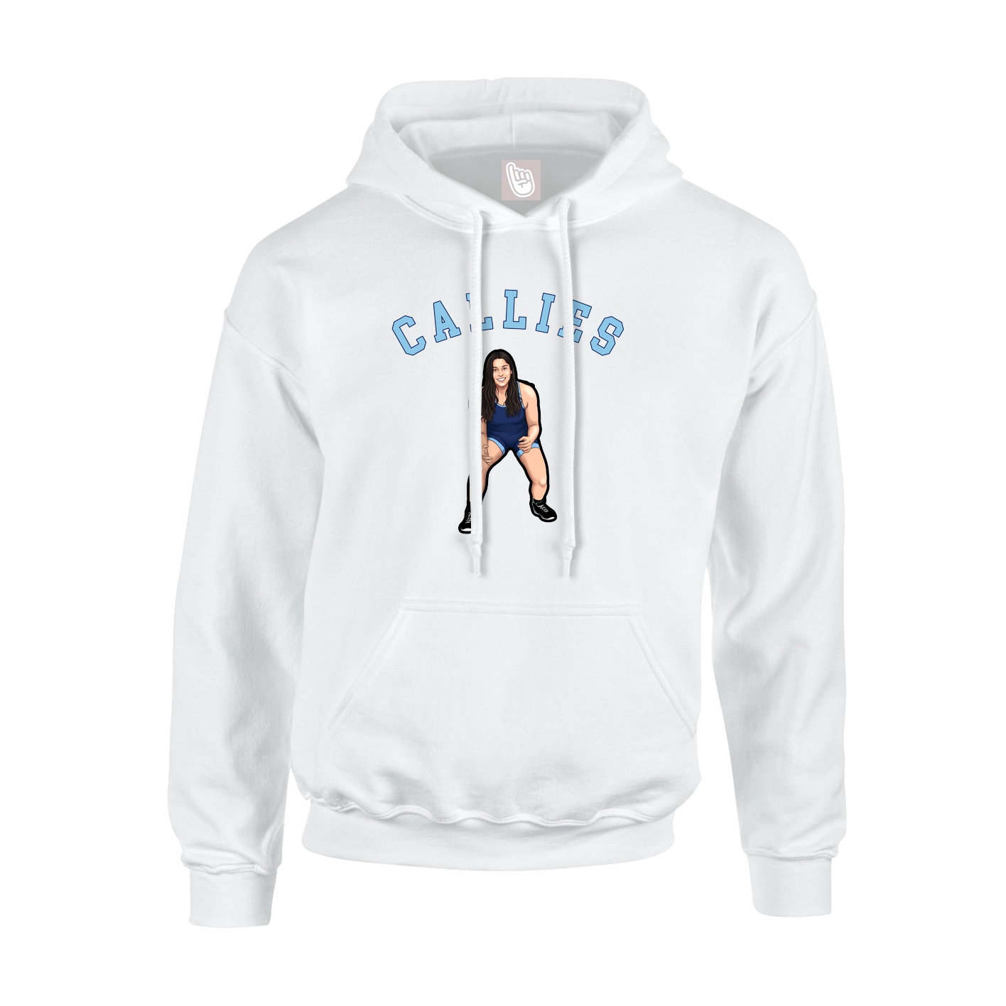 Youth Hoodie — Shirsey Arch in White