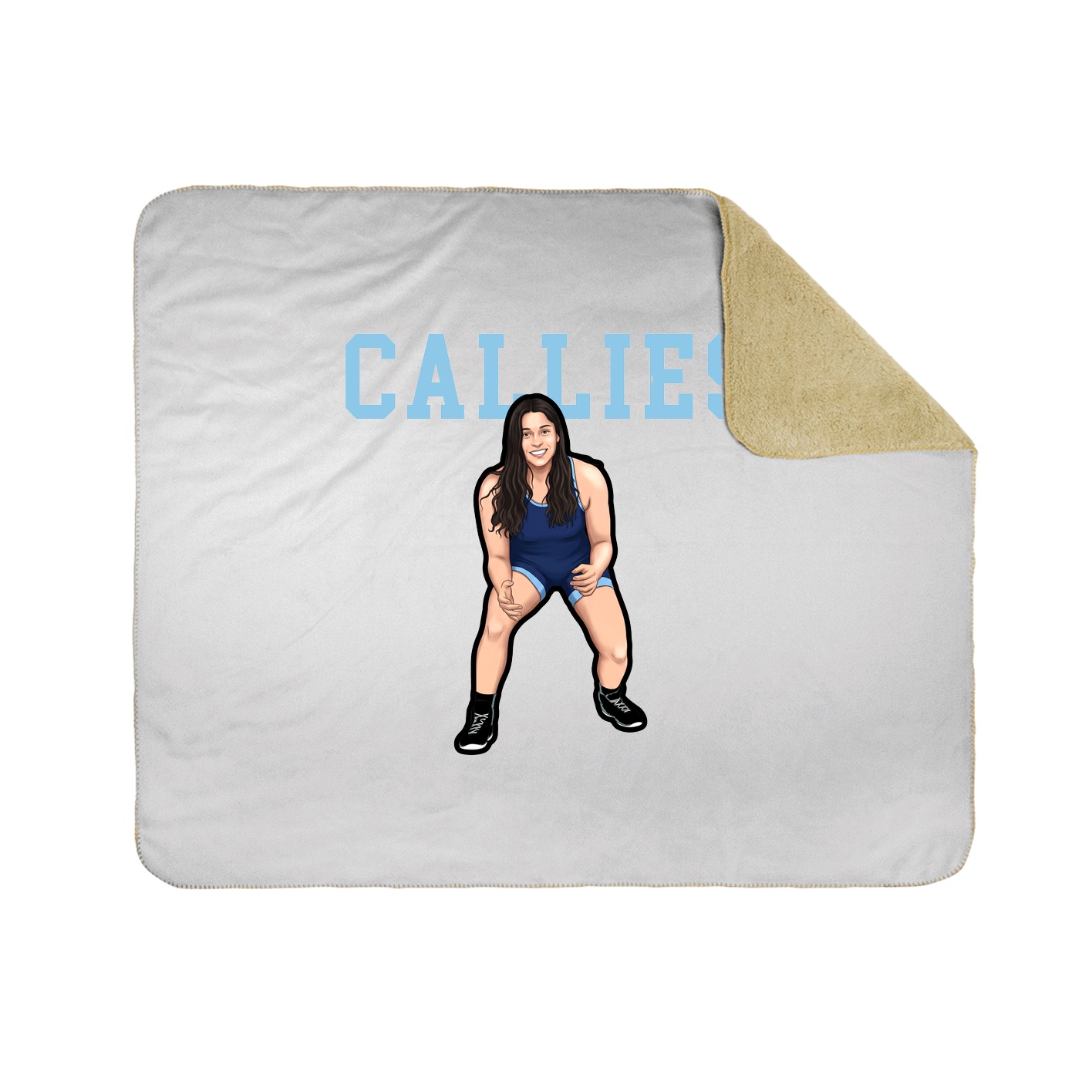 Throw Blanket — Shirsey in White