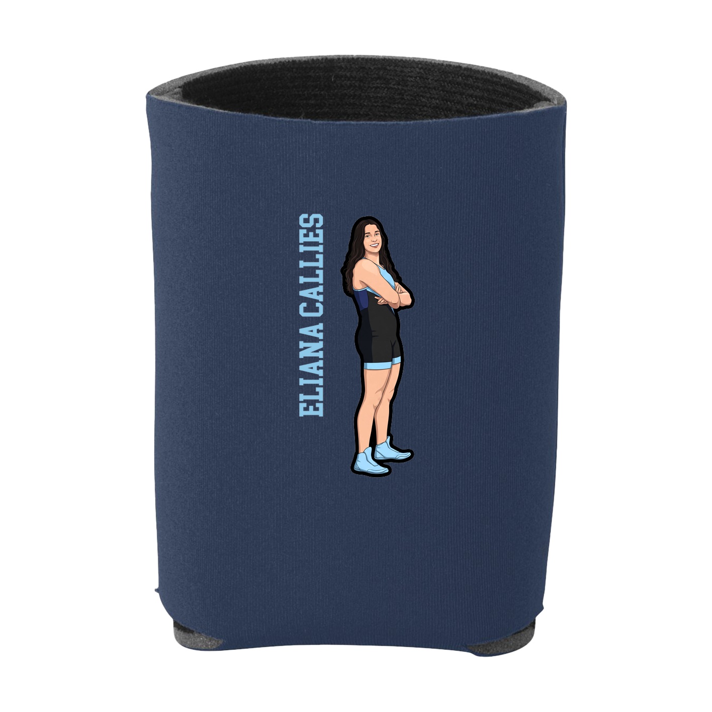 Can Holder — Name Vertical in Navy