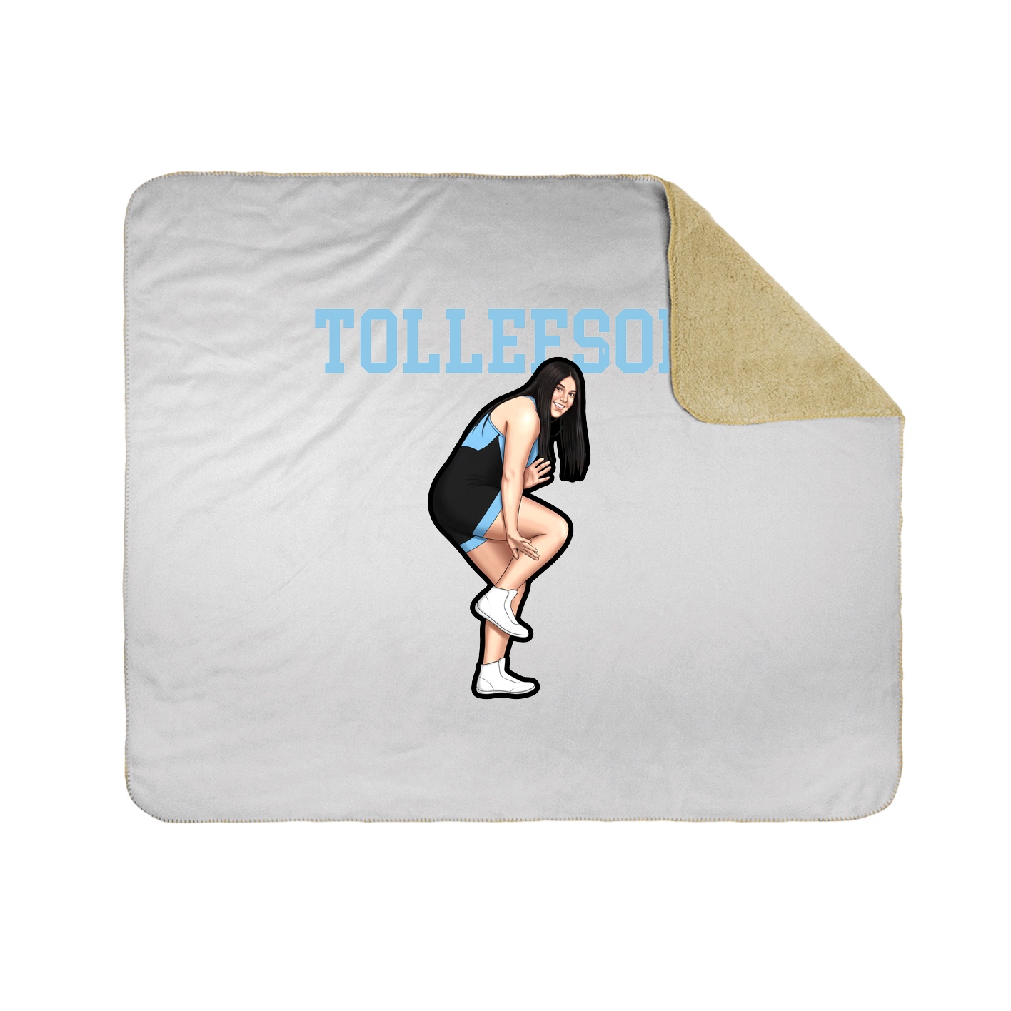 Throw Blanket — Shirsey in White