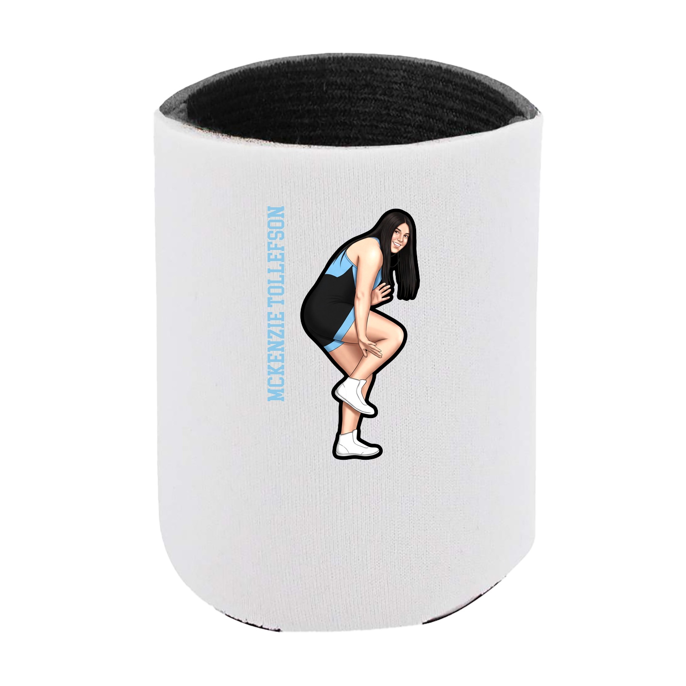 Can Holder — Name Vertical in White